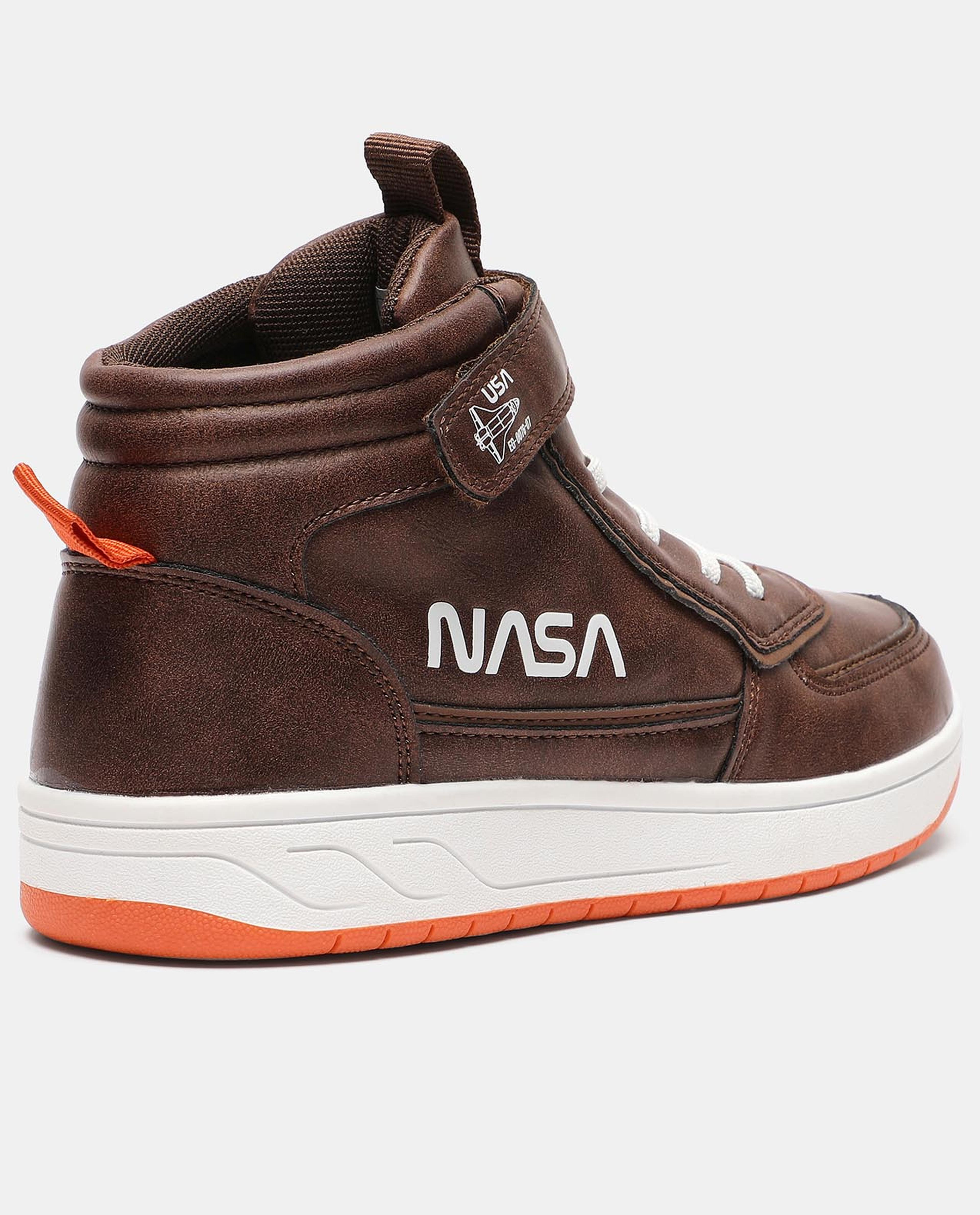 Brown Casual Hook Loop Ankle Boots
