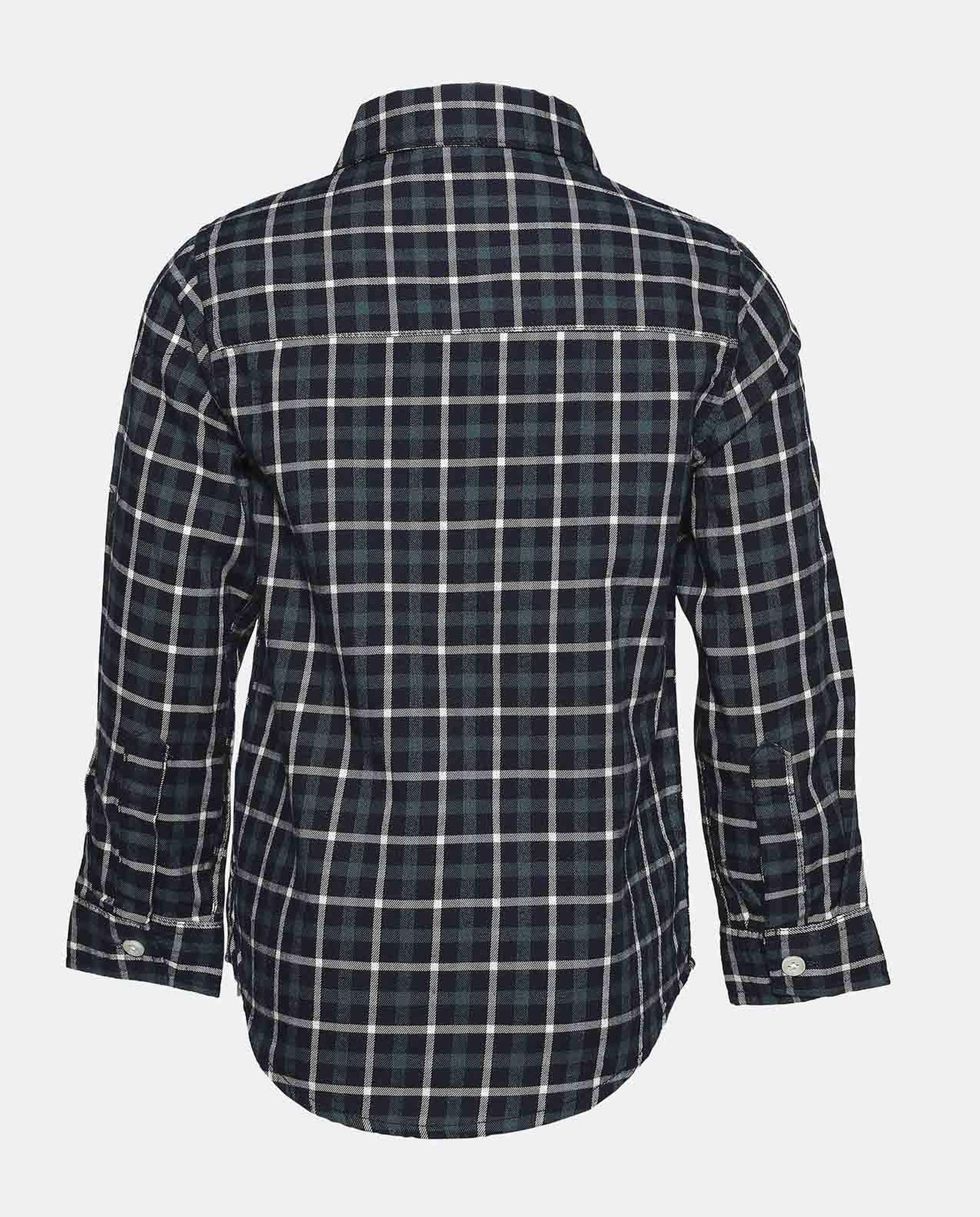 Blue Plaid Check Shirt