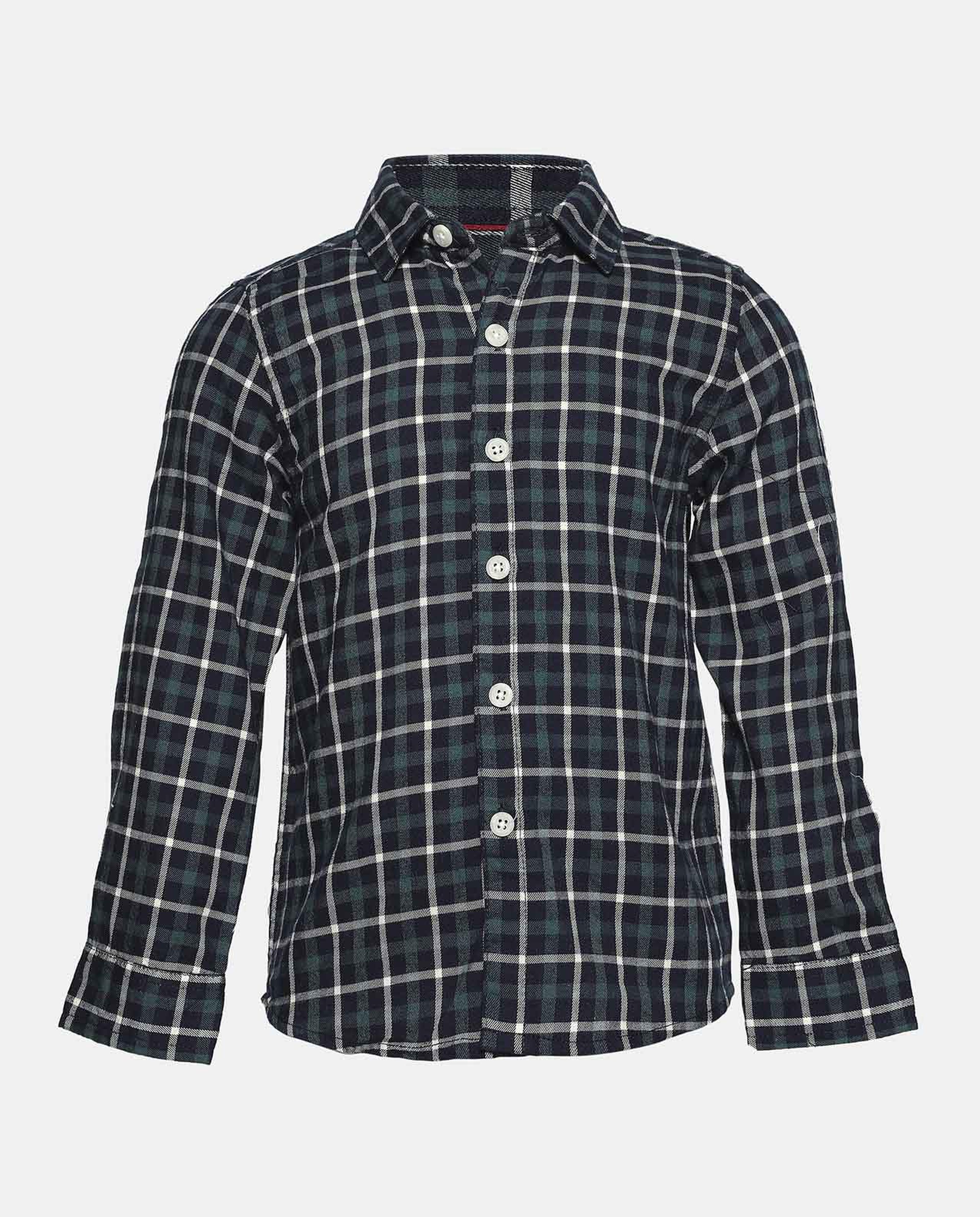 Blue Plaid Check Shirt