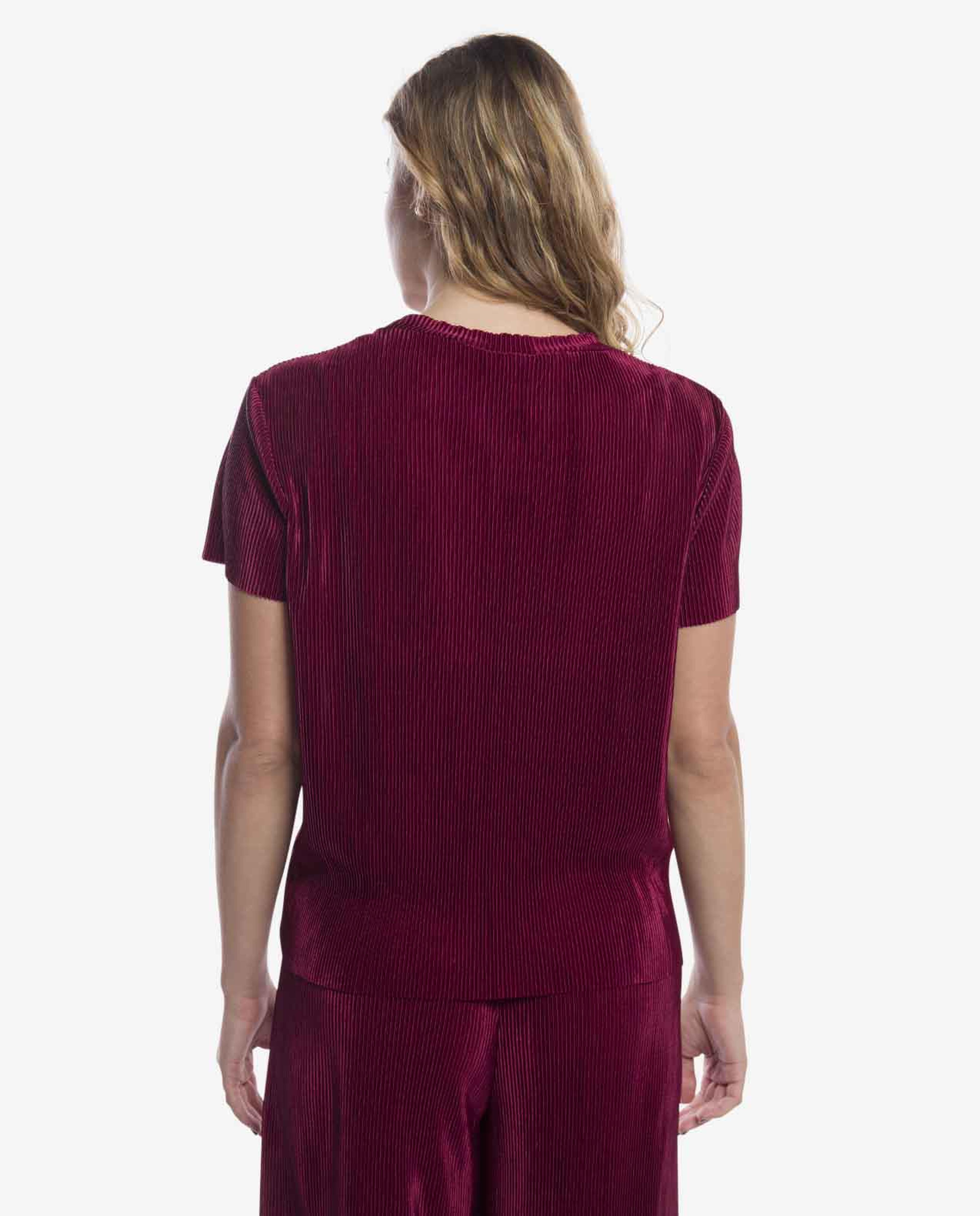 Burgundy Short Sleeve Top