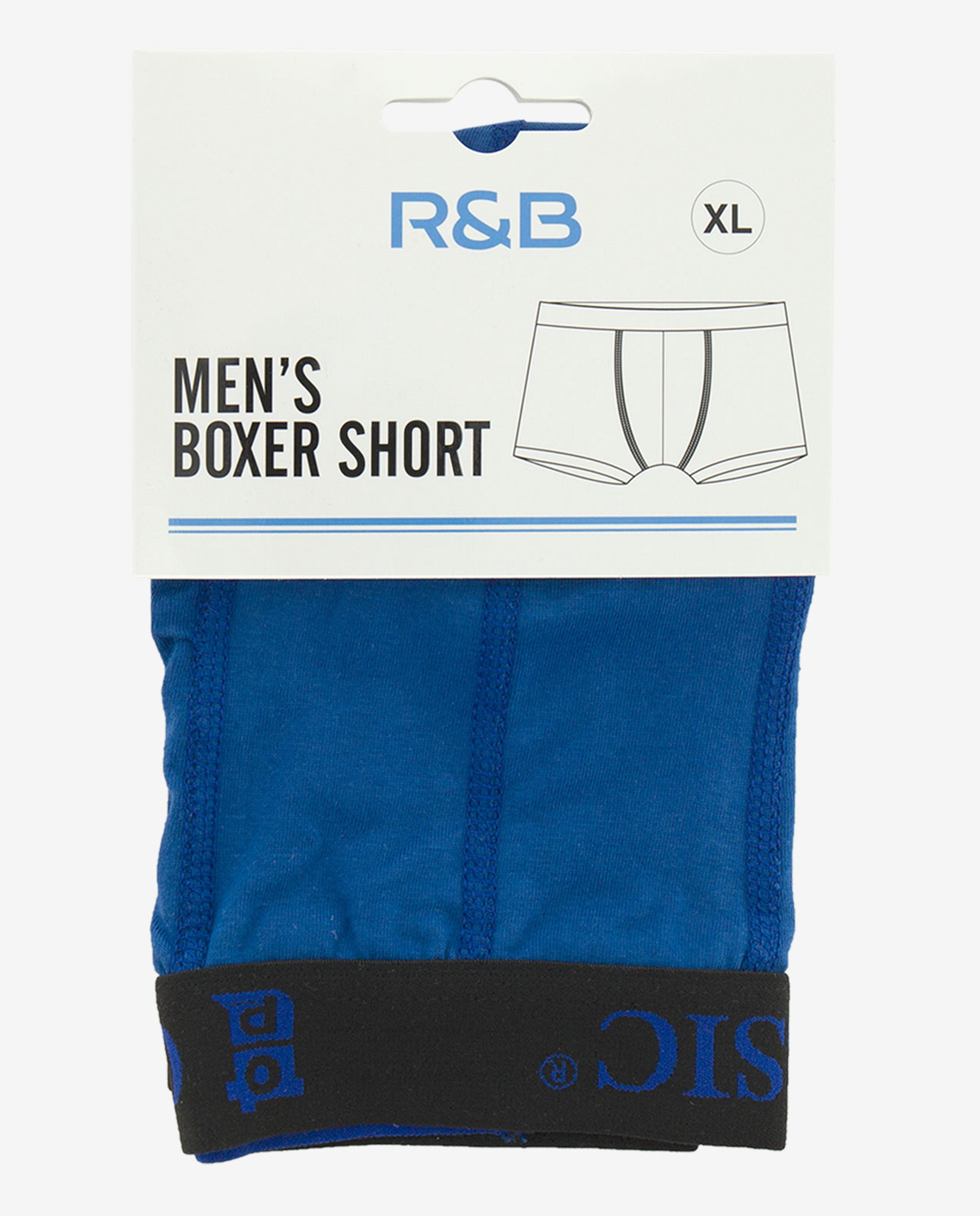 Blue Mens Boxer Brief-M-Xxl
