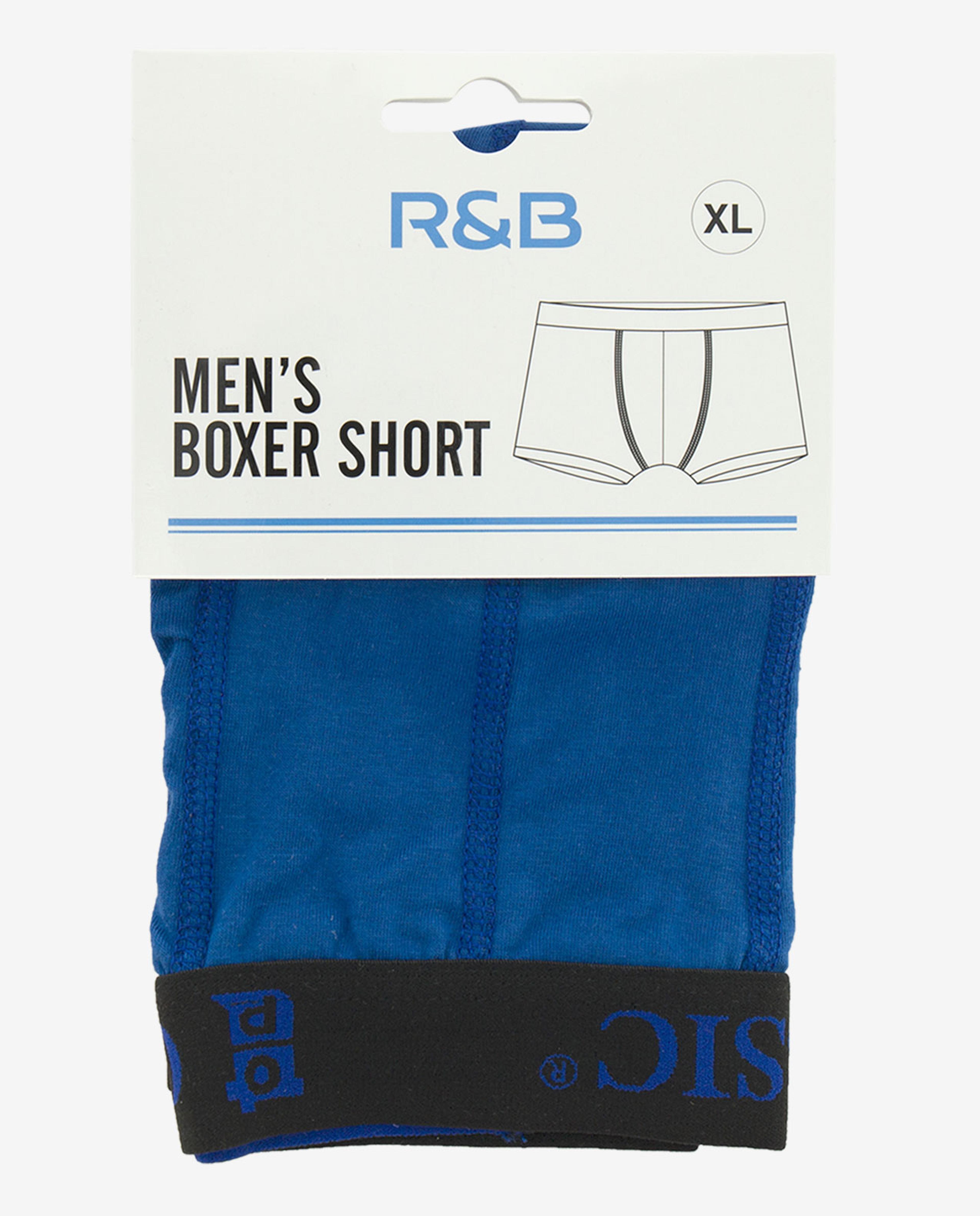 Blue Mens Boxer Brief-M-Xxl
