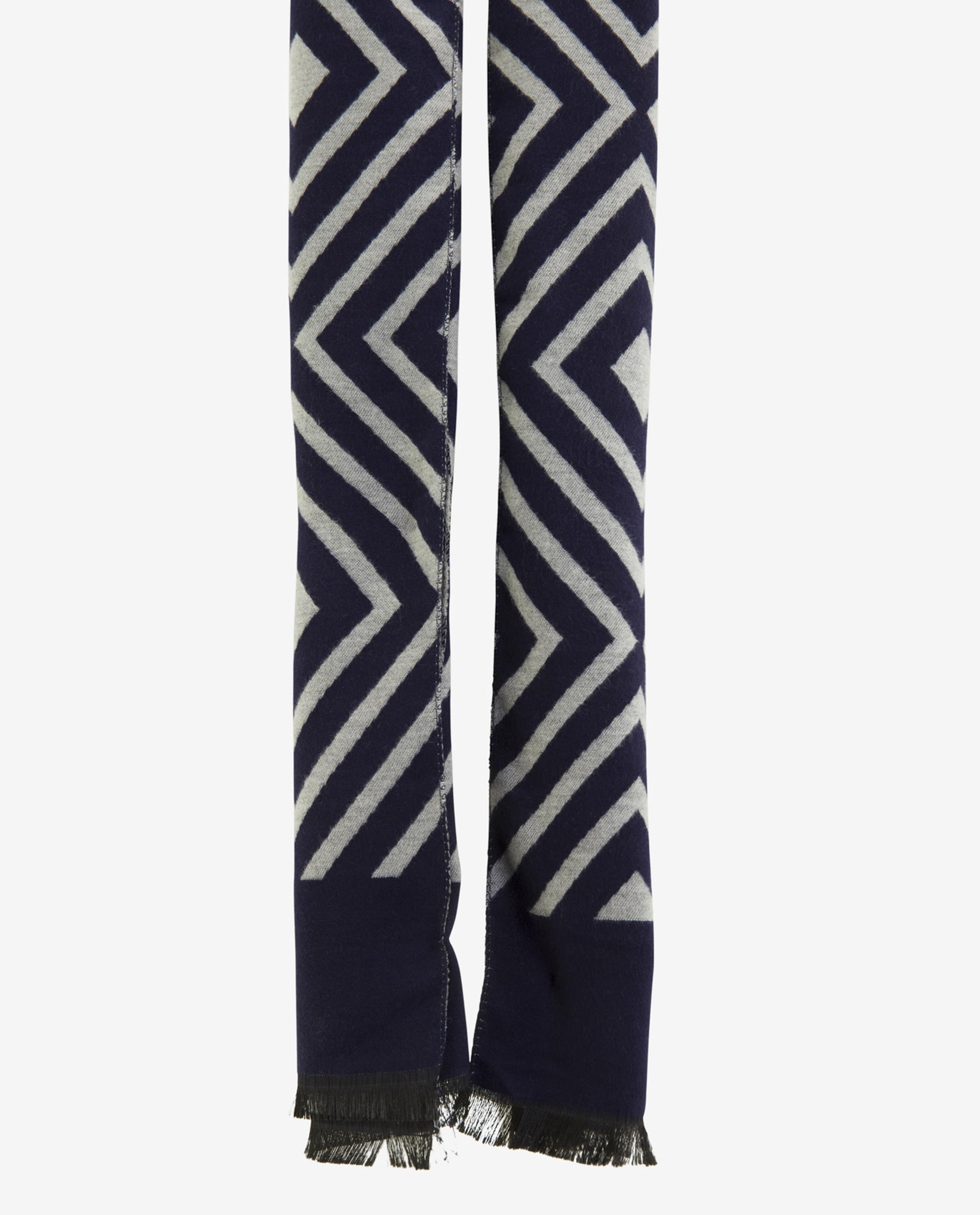 Blue Solid Cashmere Feel Winter Scarf