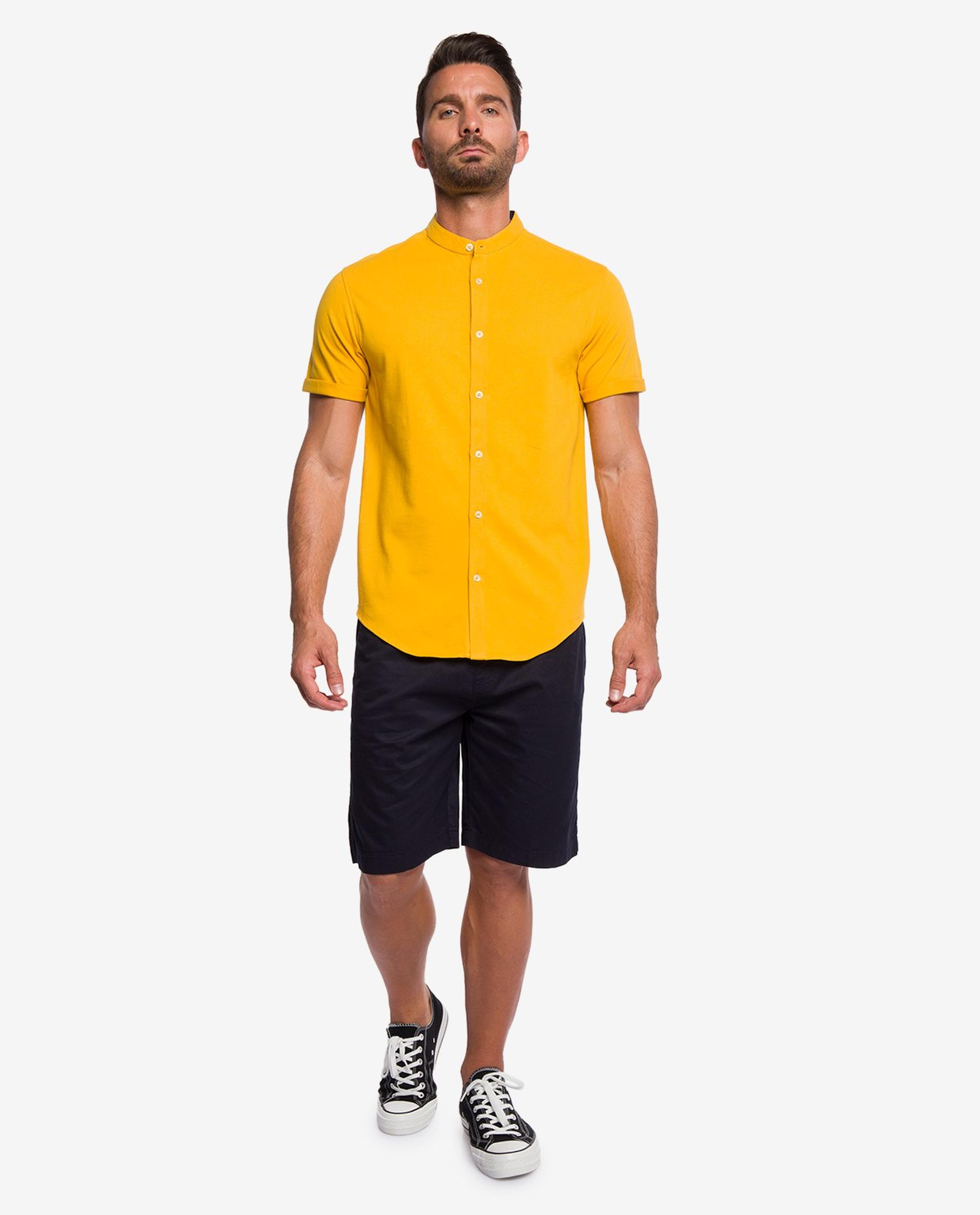 Mustard Button Down Shirt