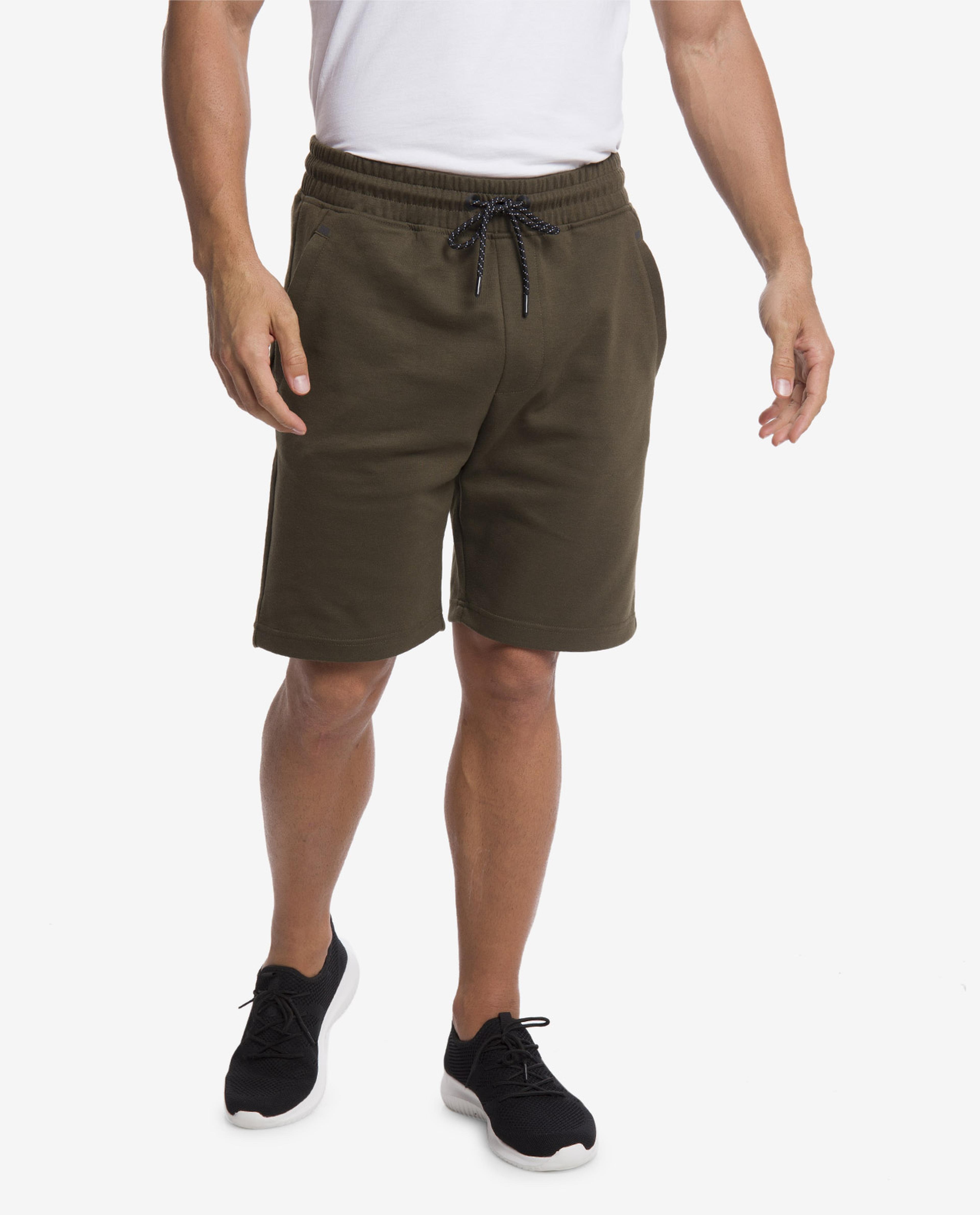 Dark Olive Green Shorts with Side Pockets