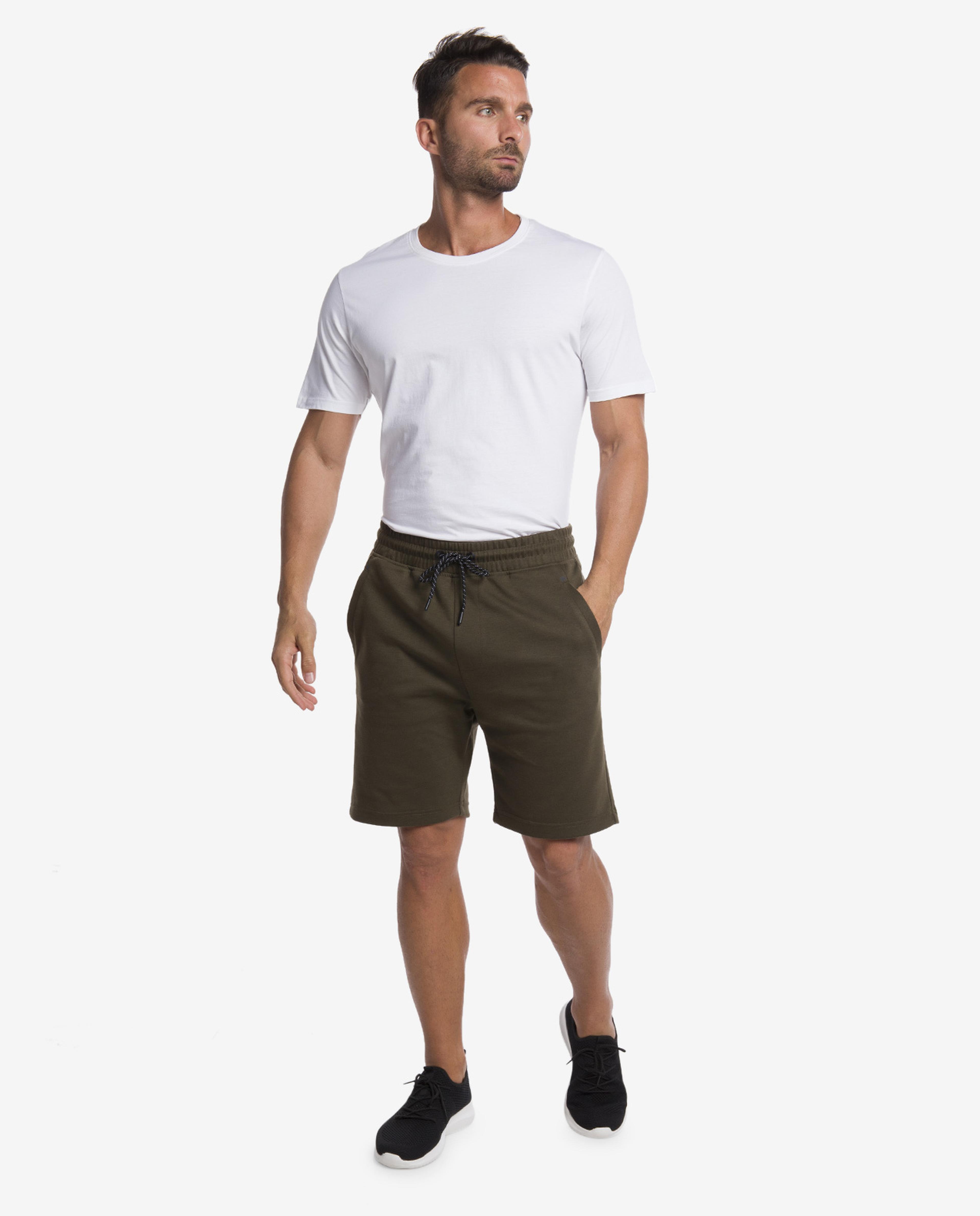 Dark Olive Green Shorts with Side Pockets
