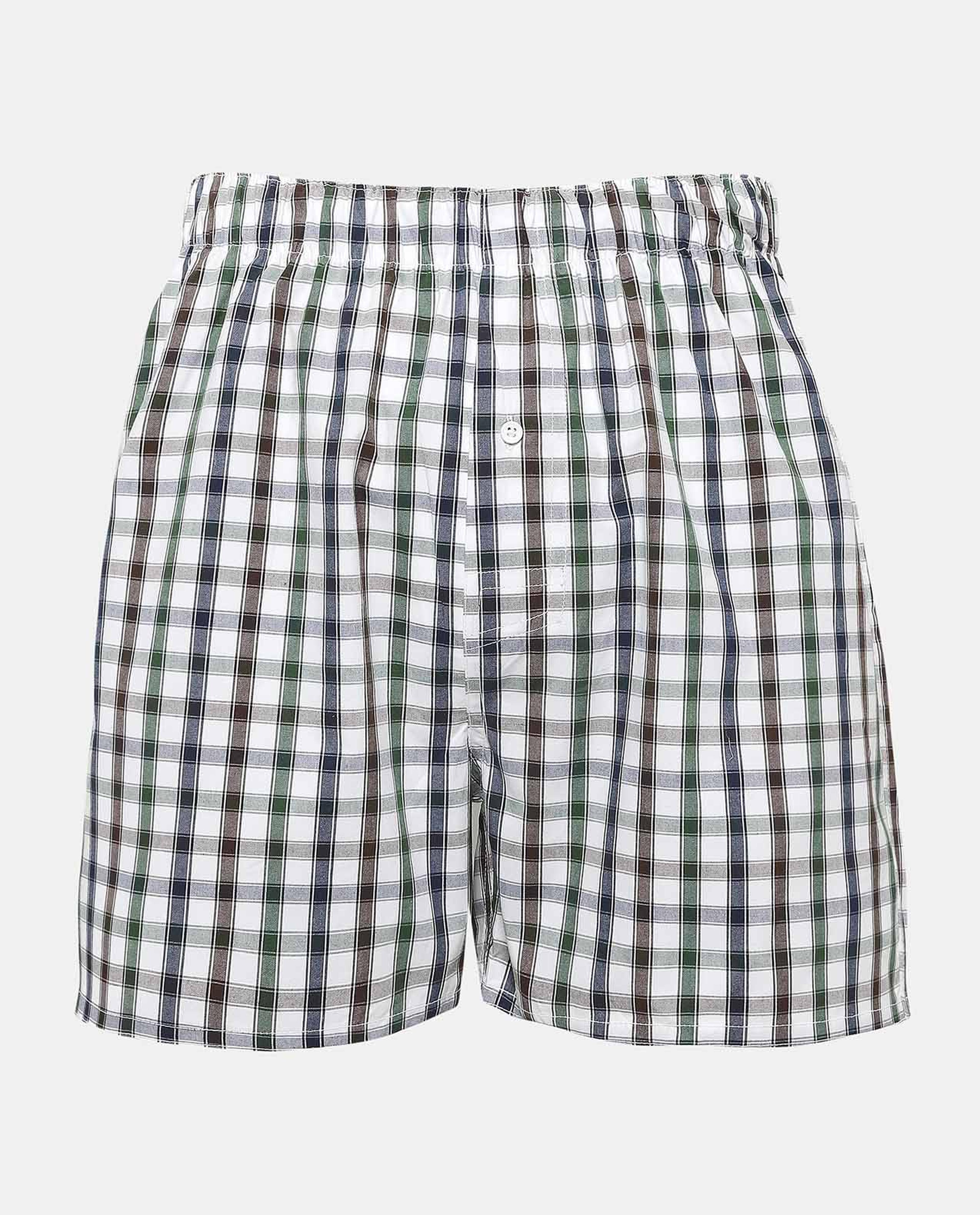 Multi Plaid Check Boxer