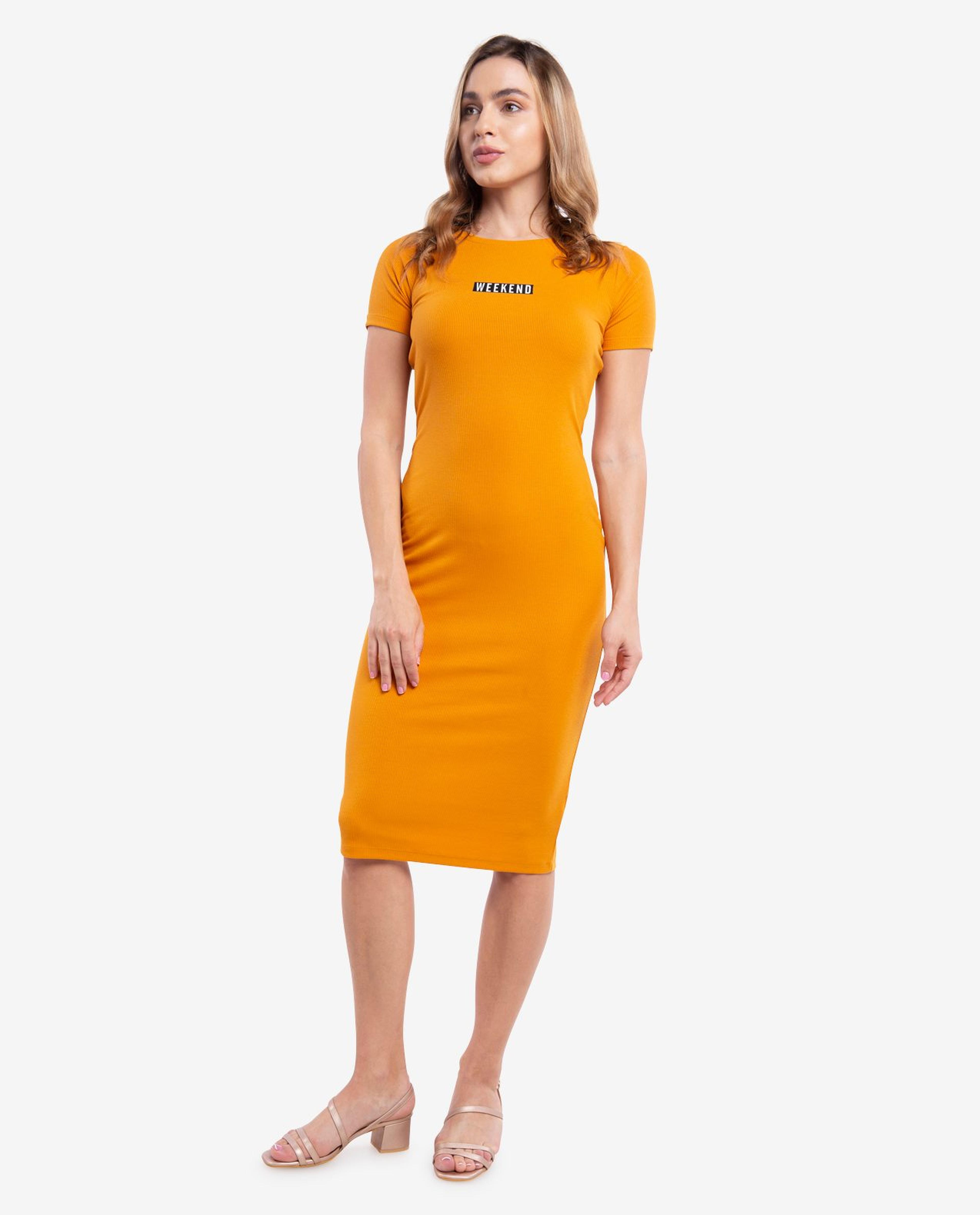 Mustard Midi Dress