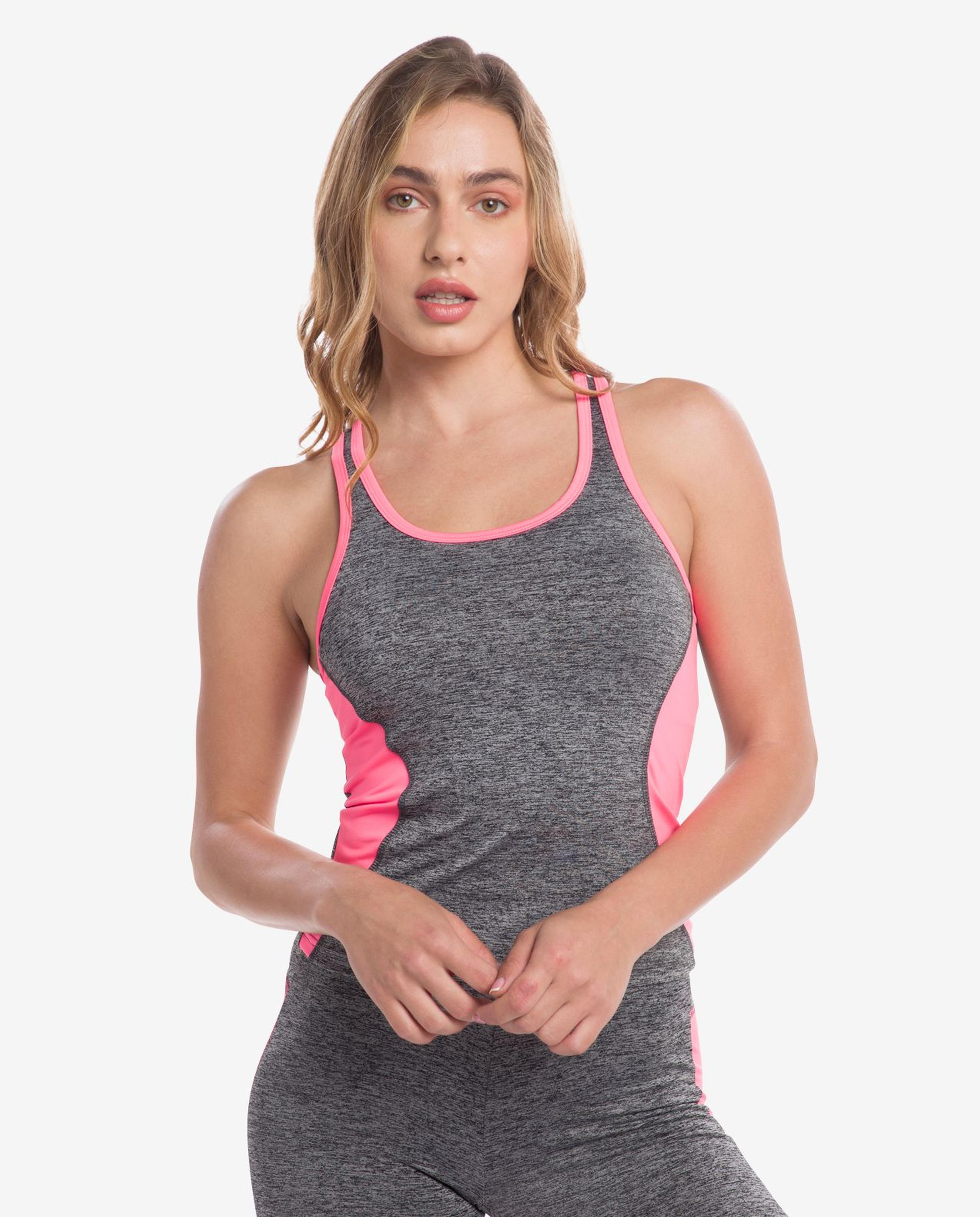 Grey MÃƒÂ©lange Workout Tank Top