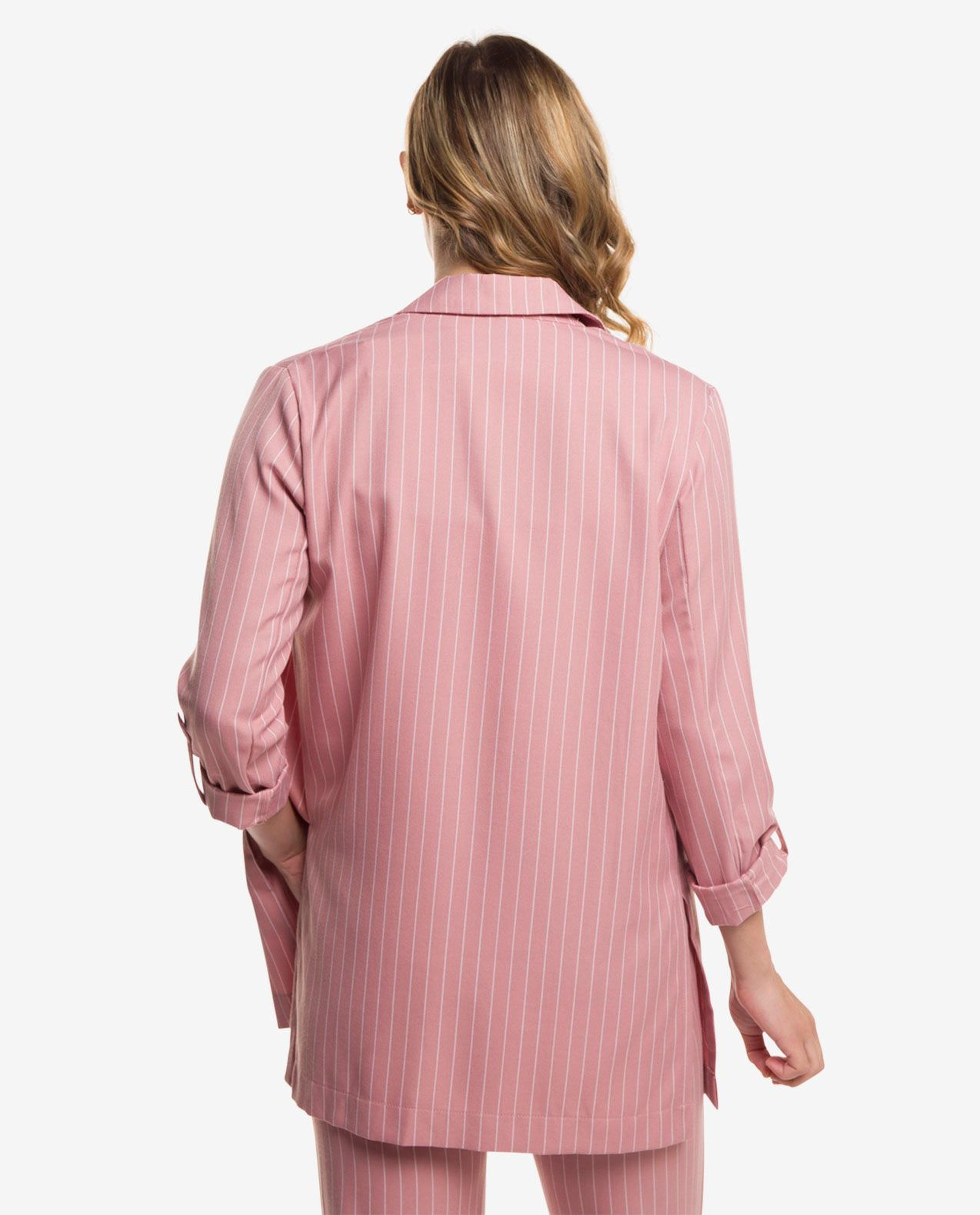 Dusty Pink Striped Jacket