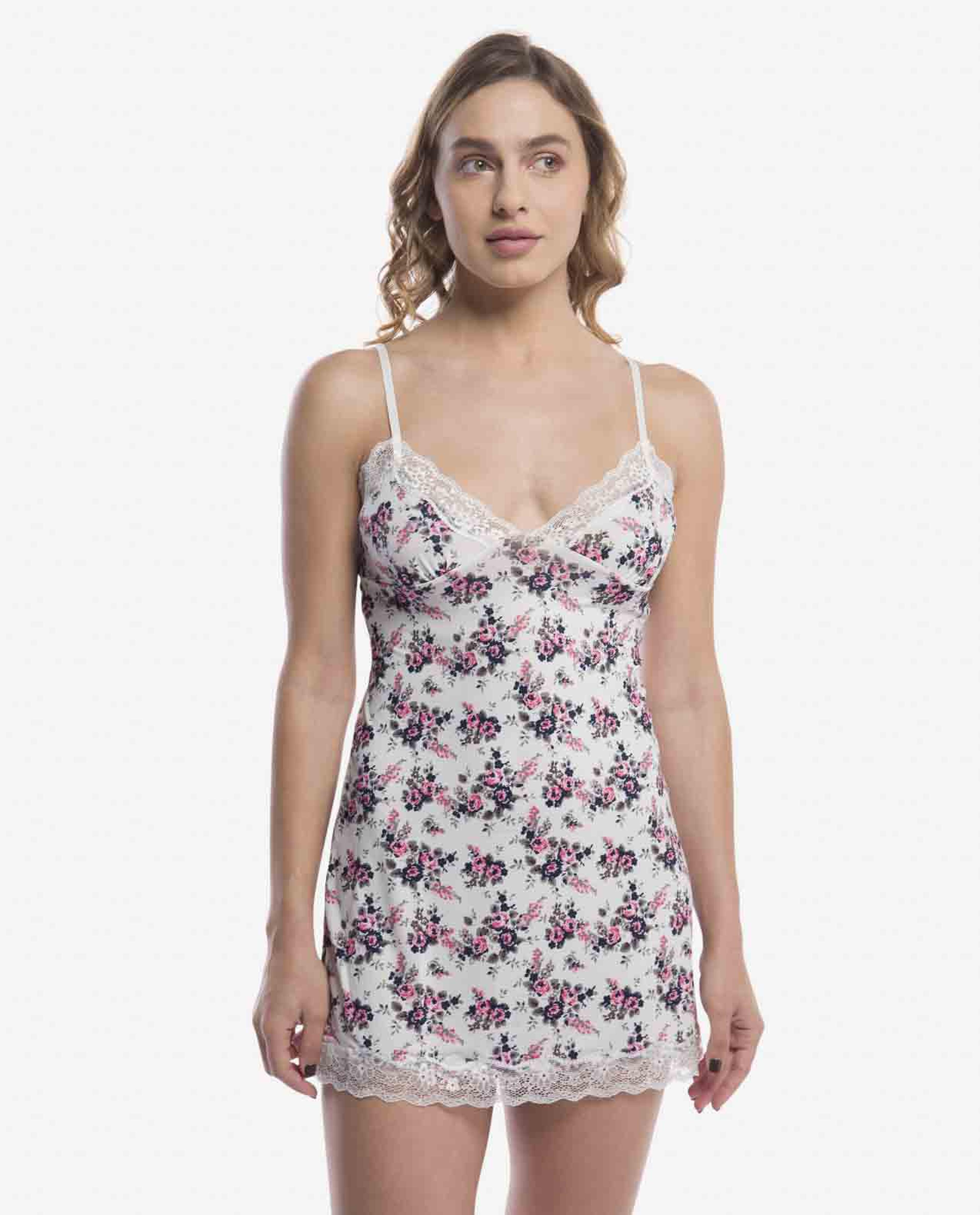 Ivory Floral Babydoll Nightgown