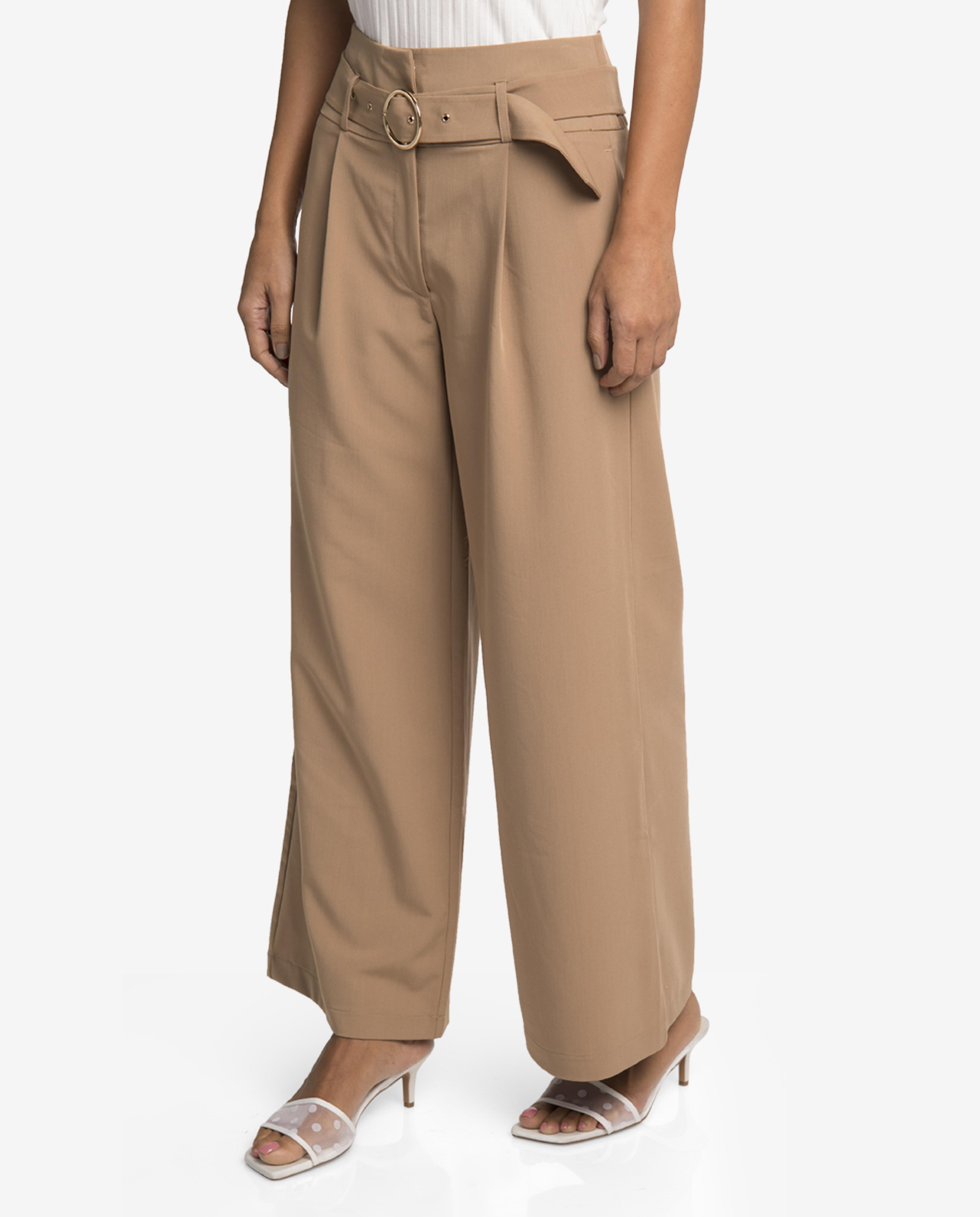 Brown Wide Leg Pant