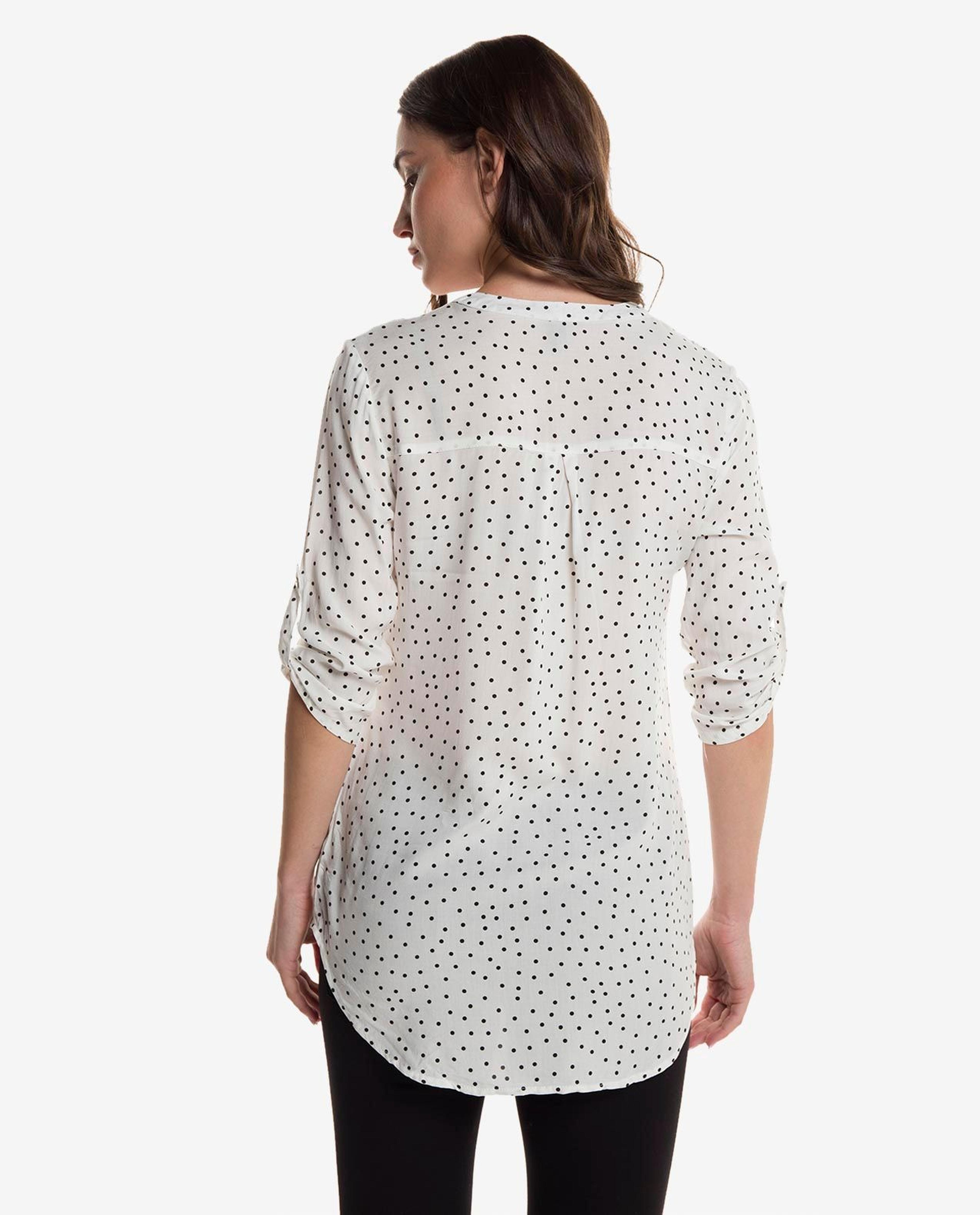 Ivory Polka Dot Blouse