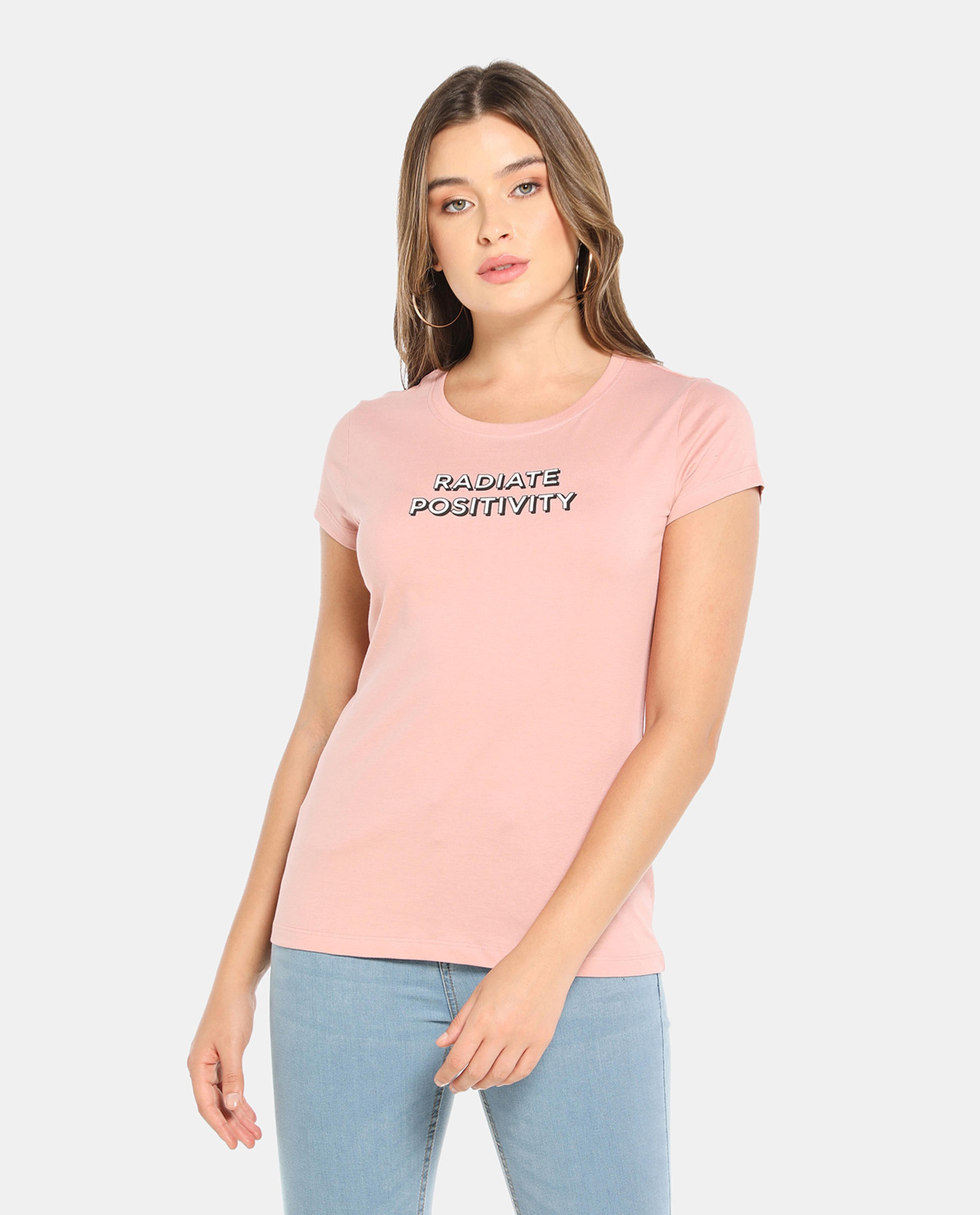 Pink Cotton Graphic Tee