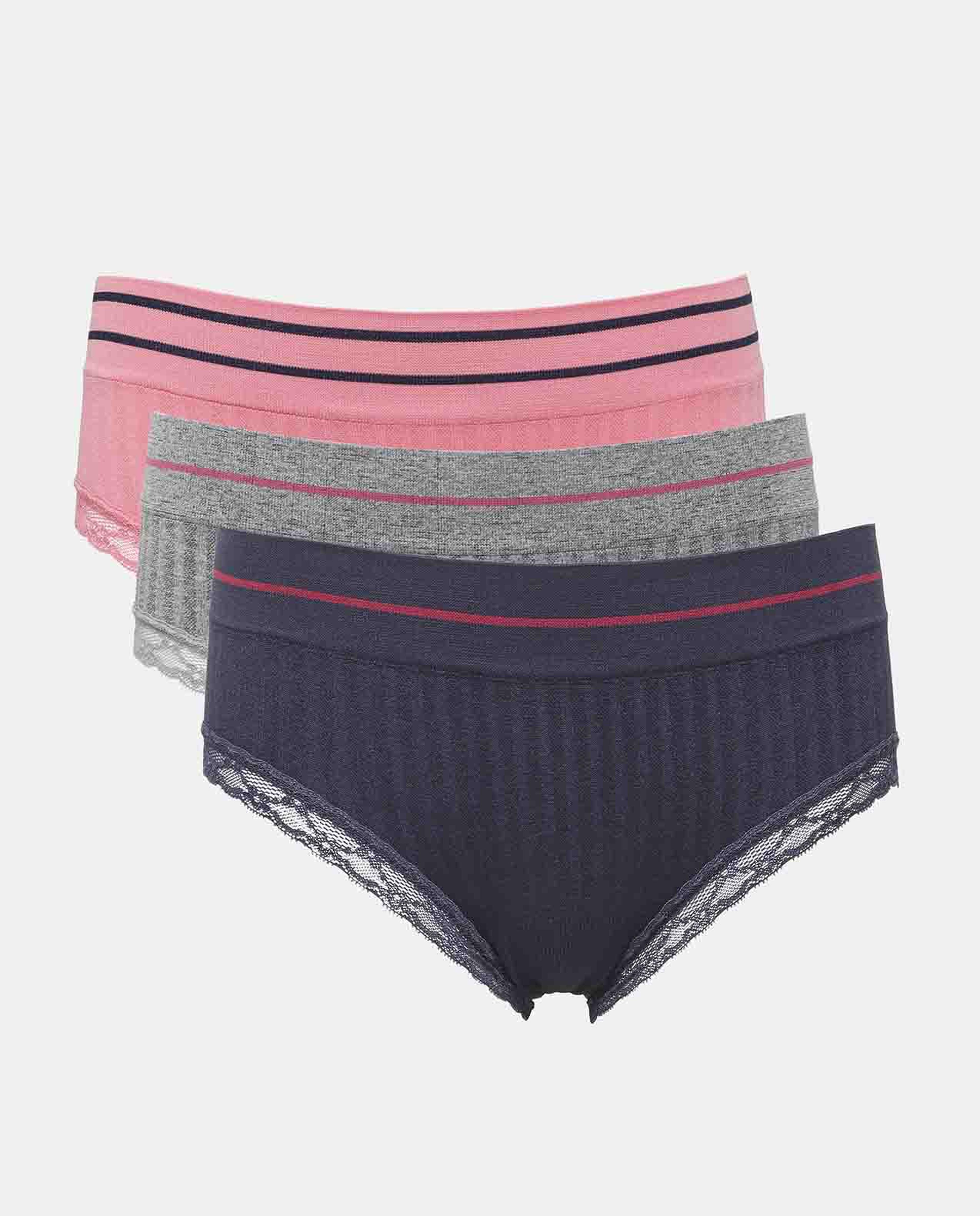 Blue Classic Hipster Briefs Pack of 3