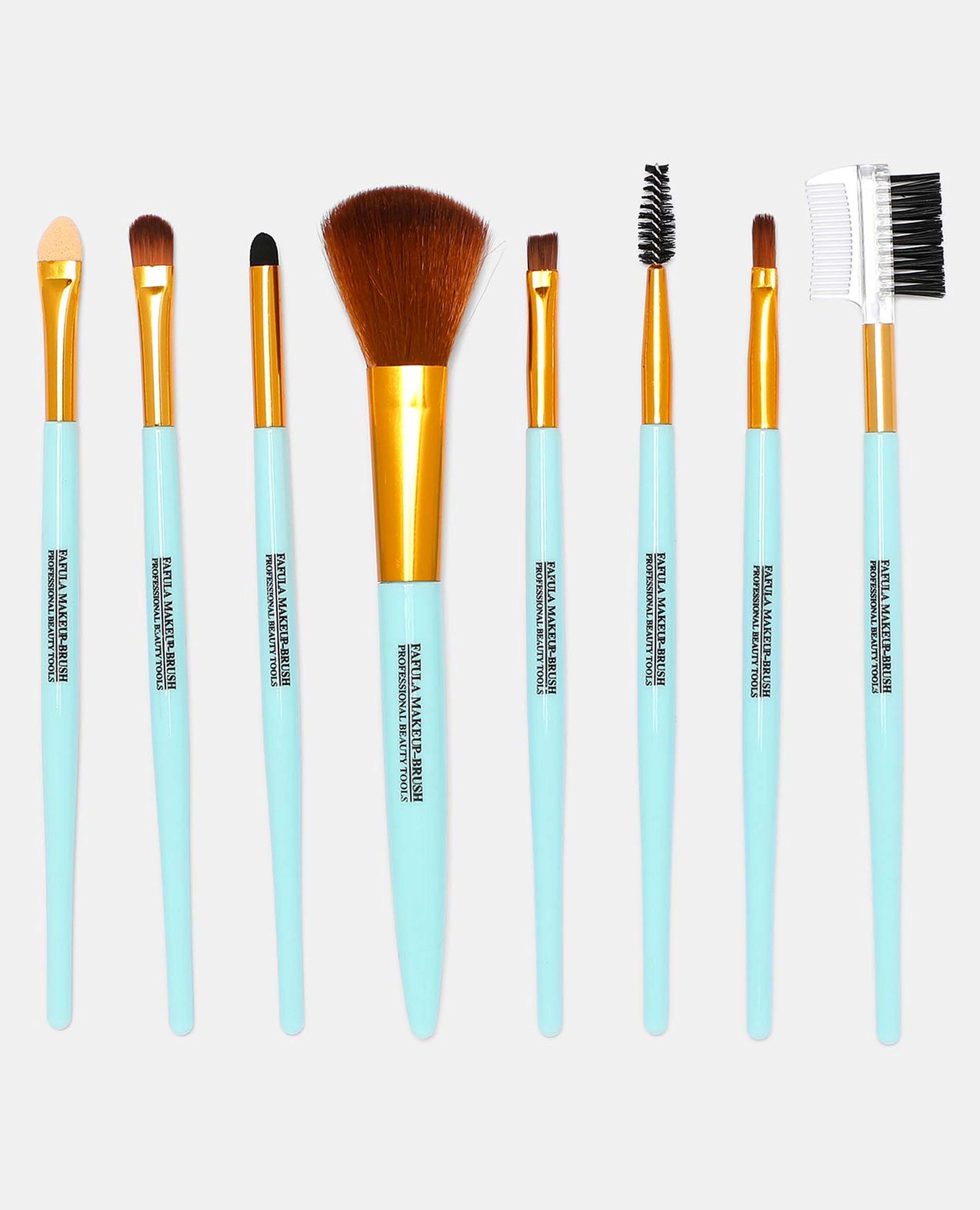 Mint Make Up Brush Set