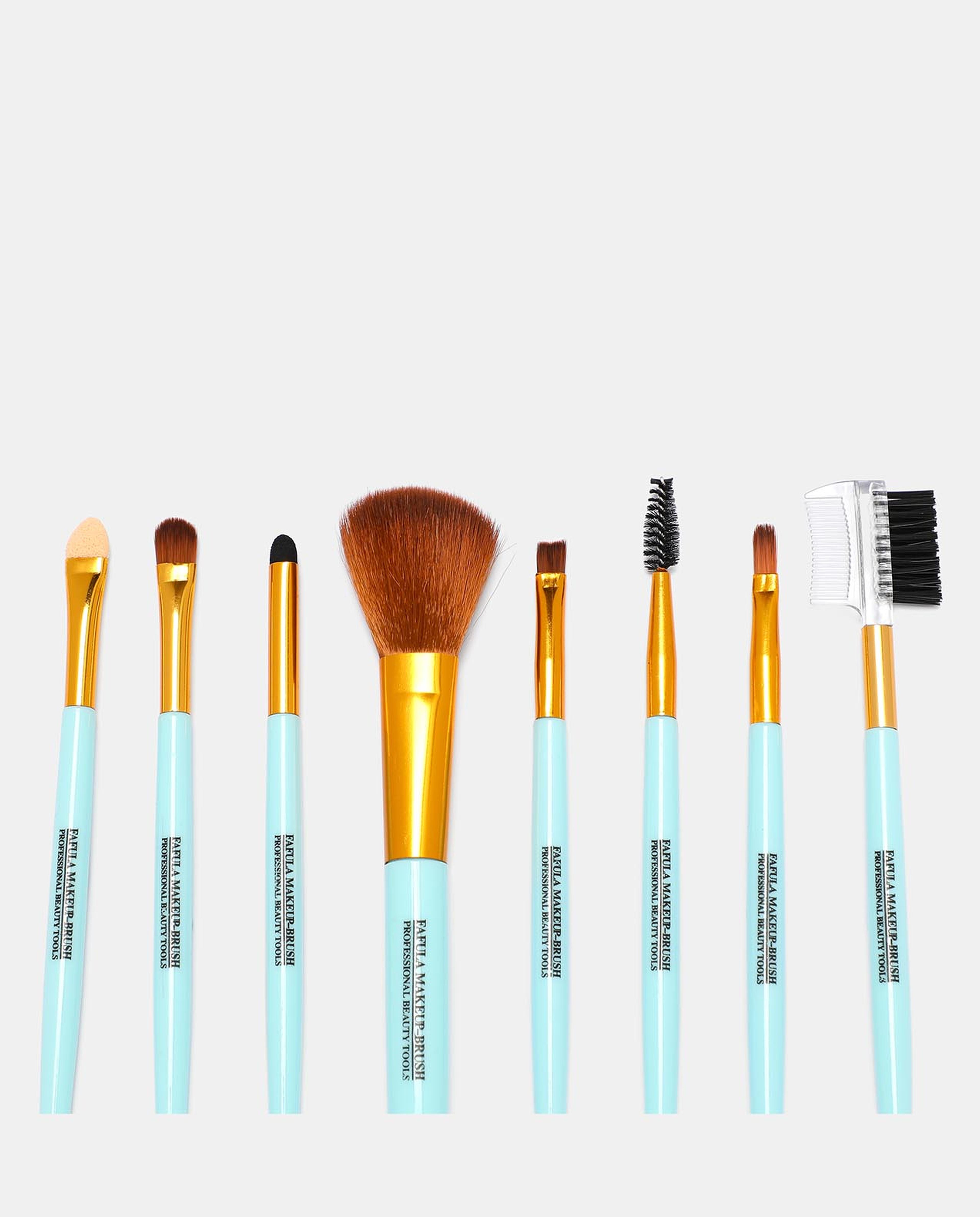 Mint Make Up Brush Set