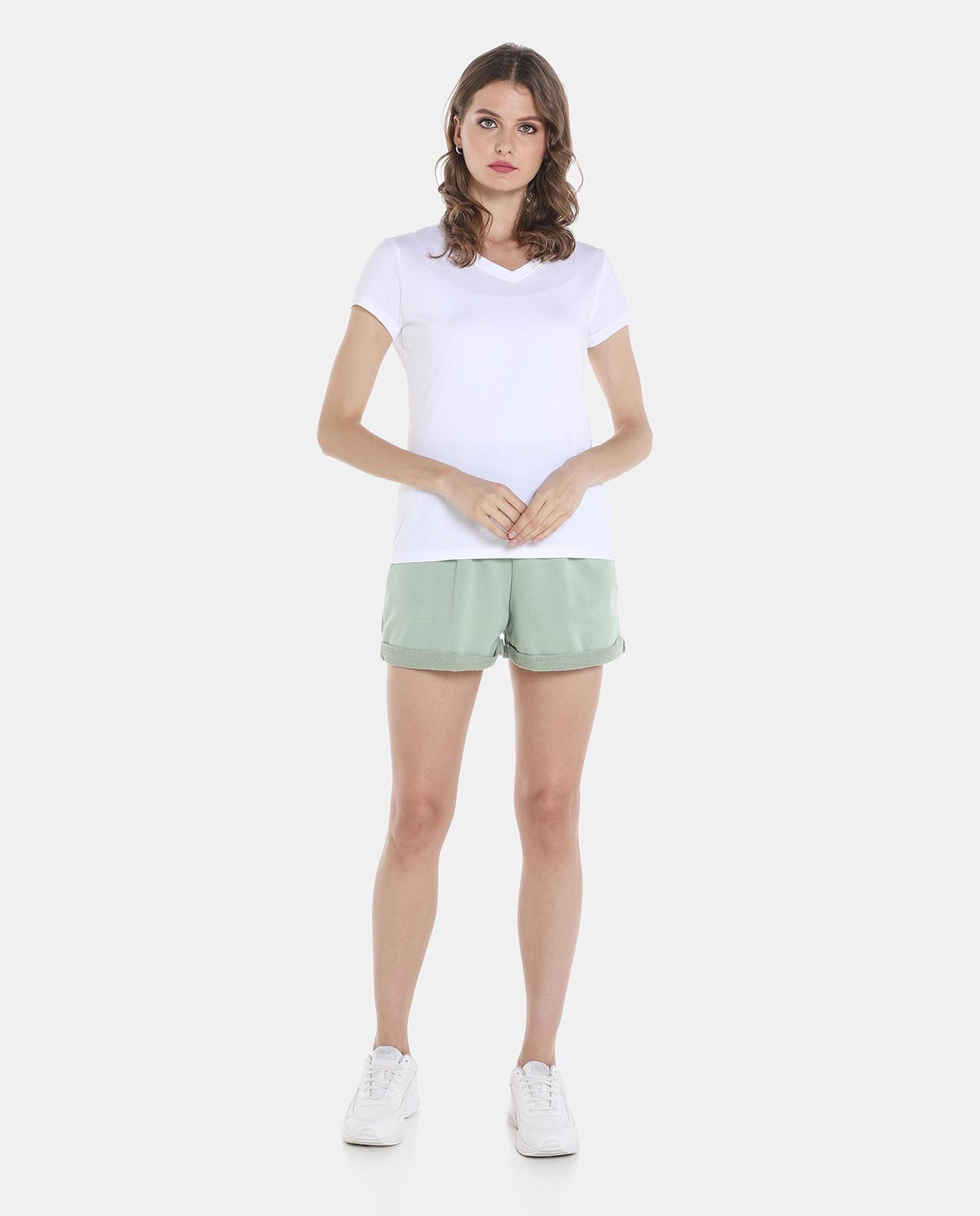 Green Sports Shorts