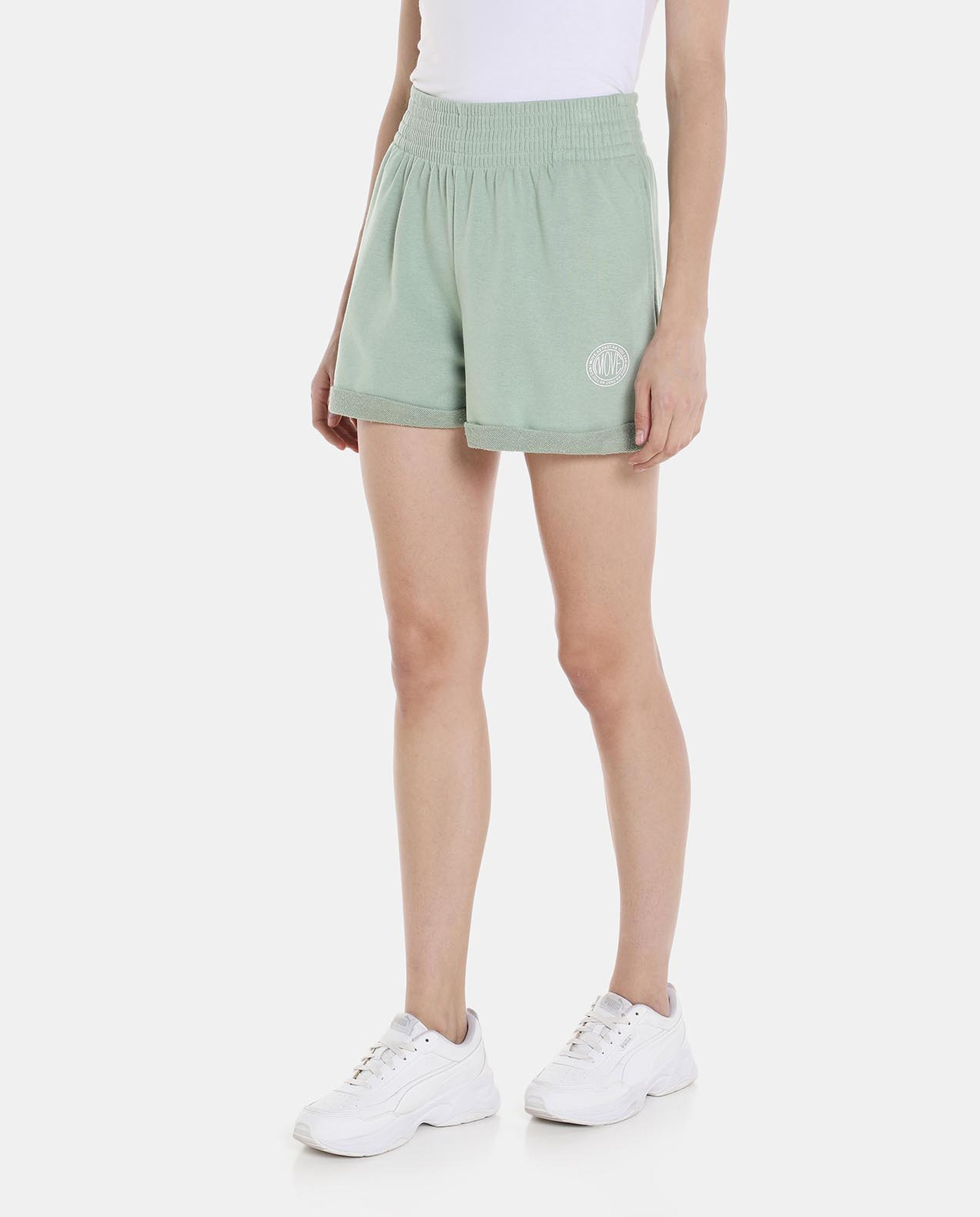 Green Sports Shorts