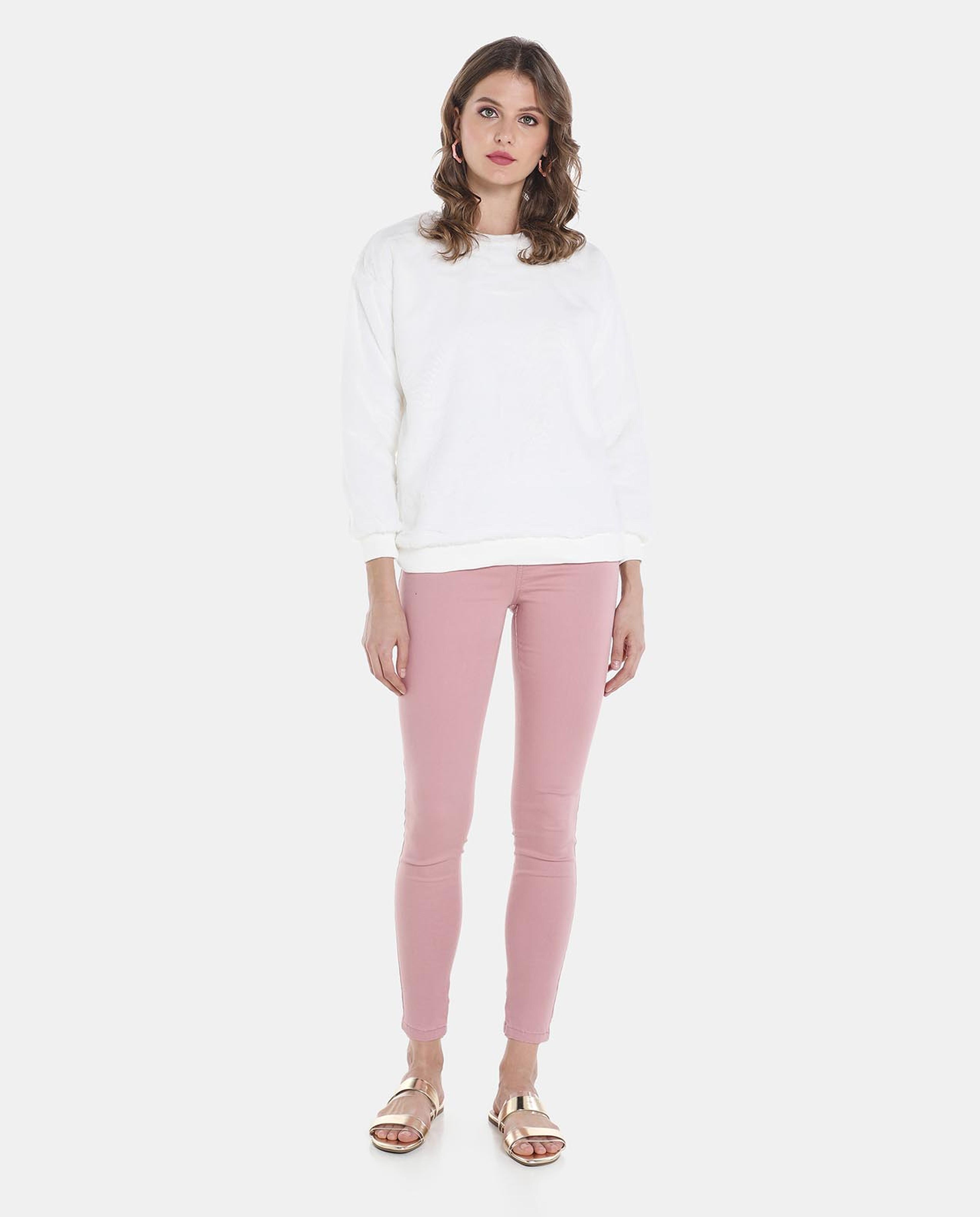 Pink Pull On Jeggings