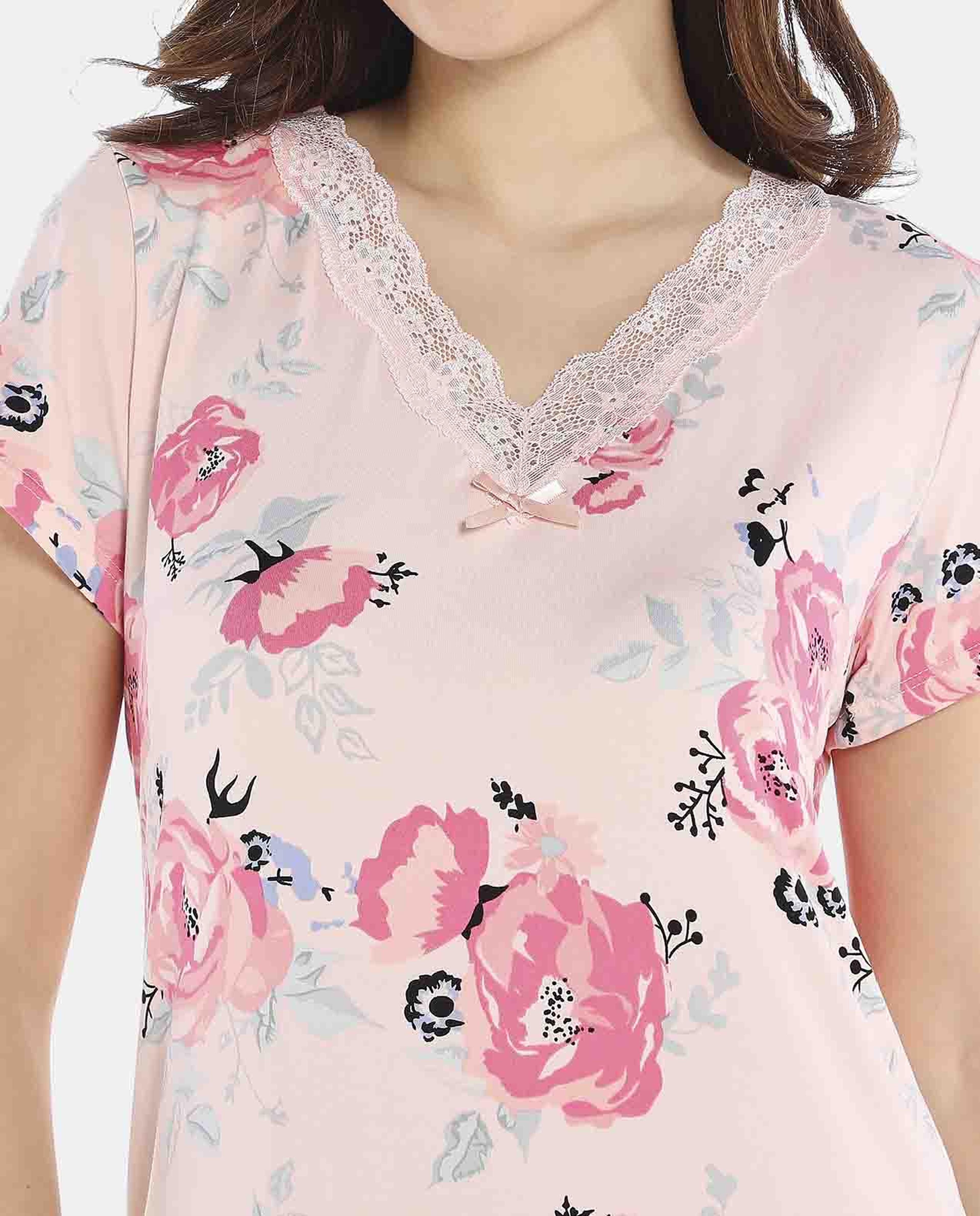 Multi-Coloured Paisley Long Nightdress