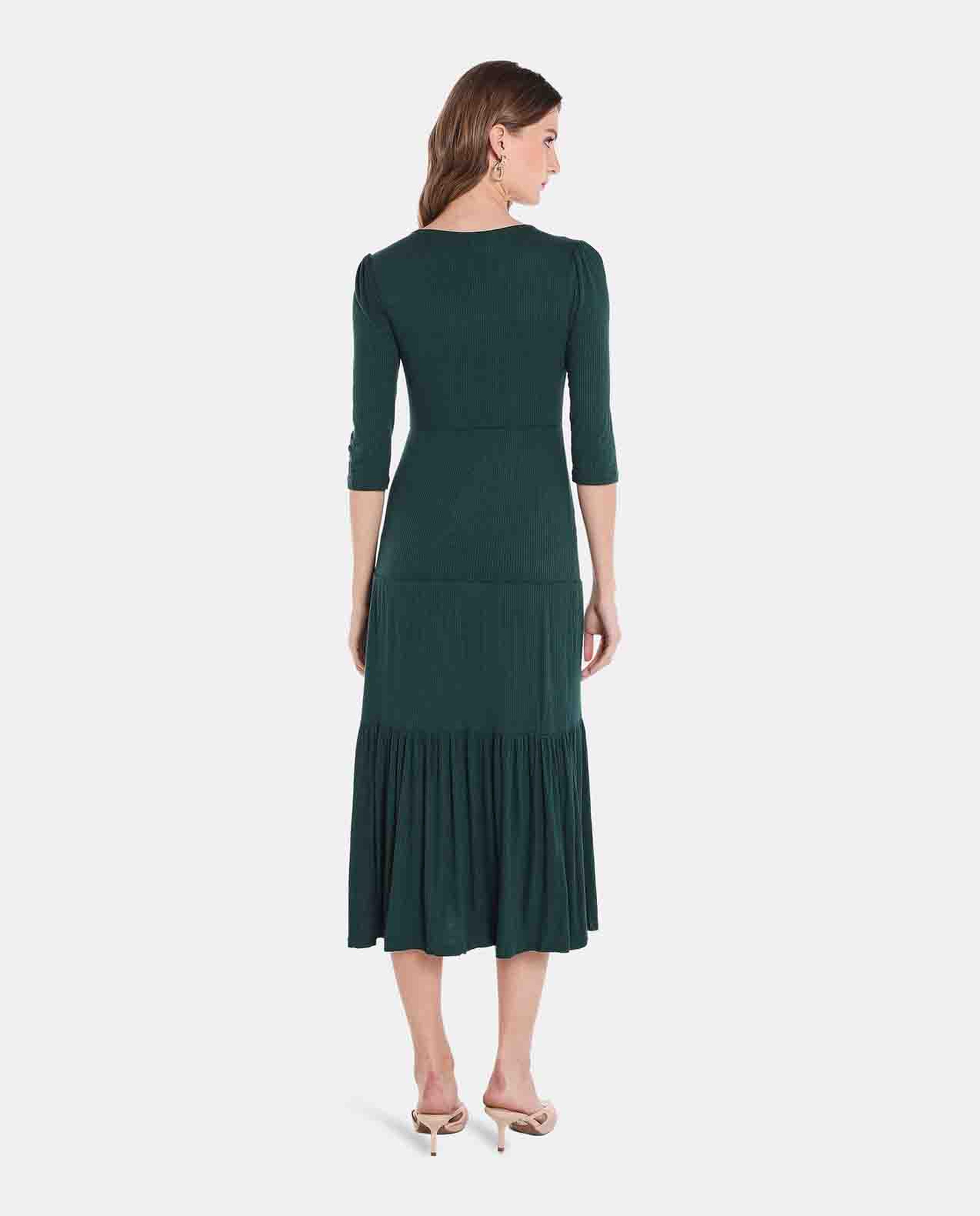 Green Tiered Dress