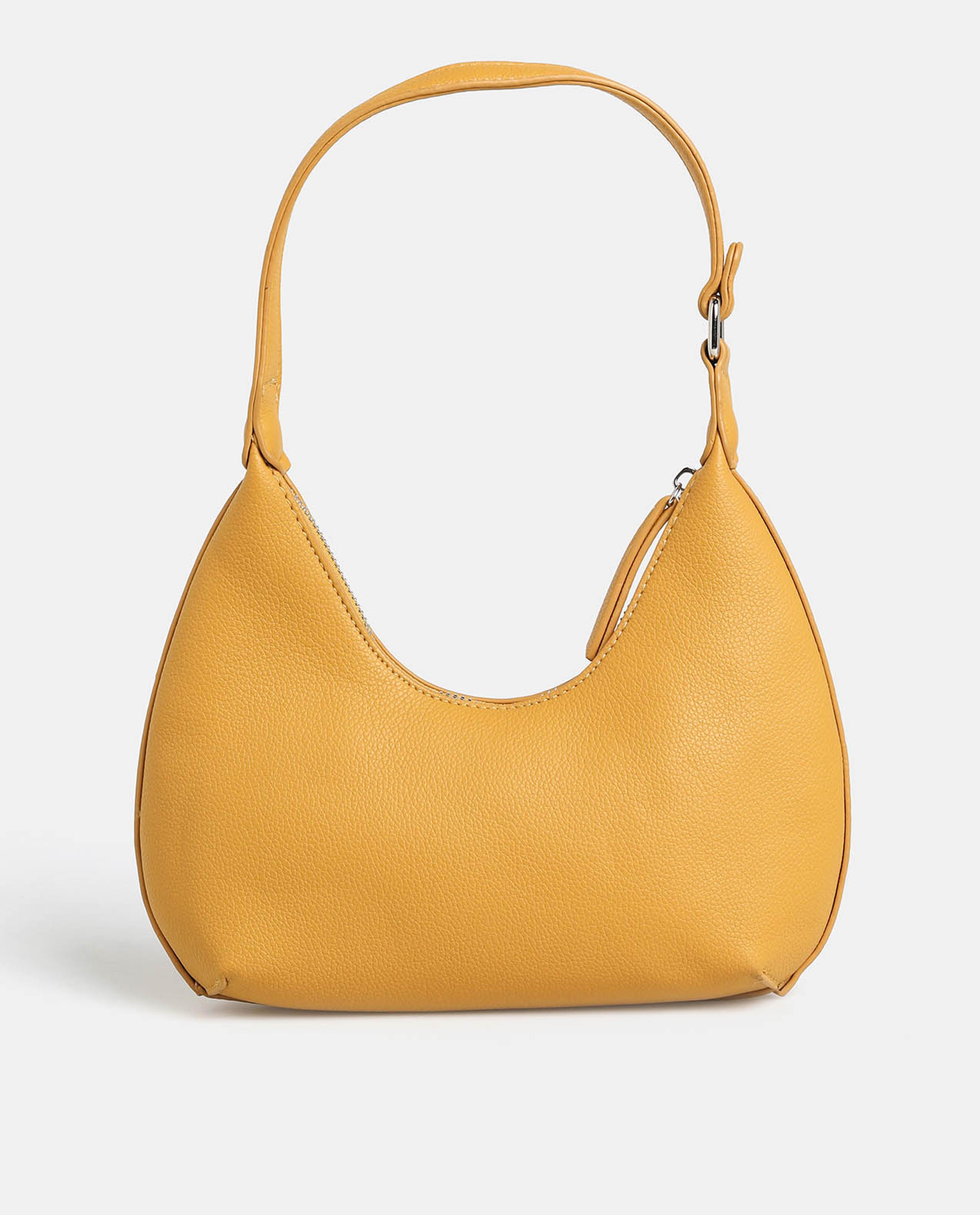 R&B Yellow Quilted Handheld Bag