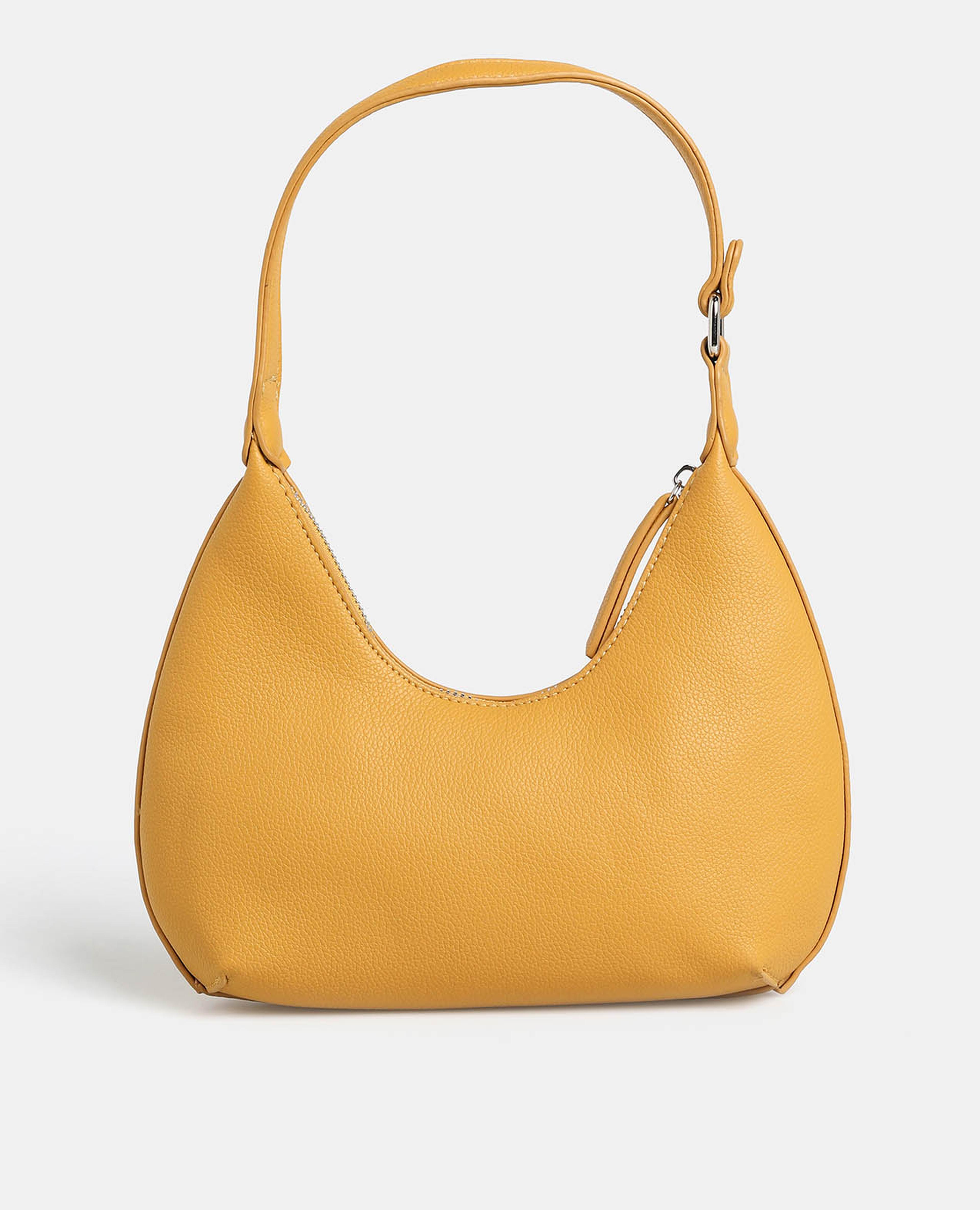 R&B Yellow Quilted Handheld Bag