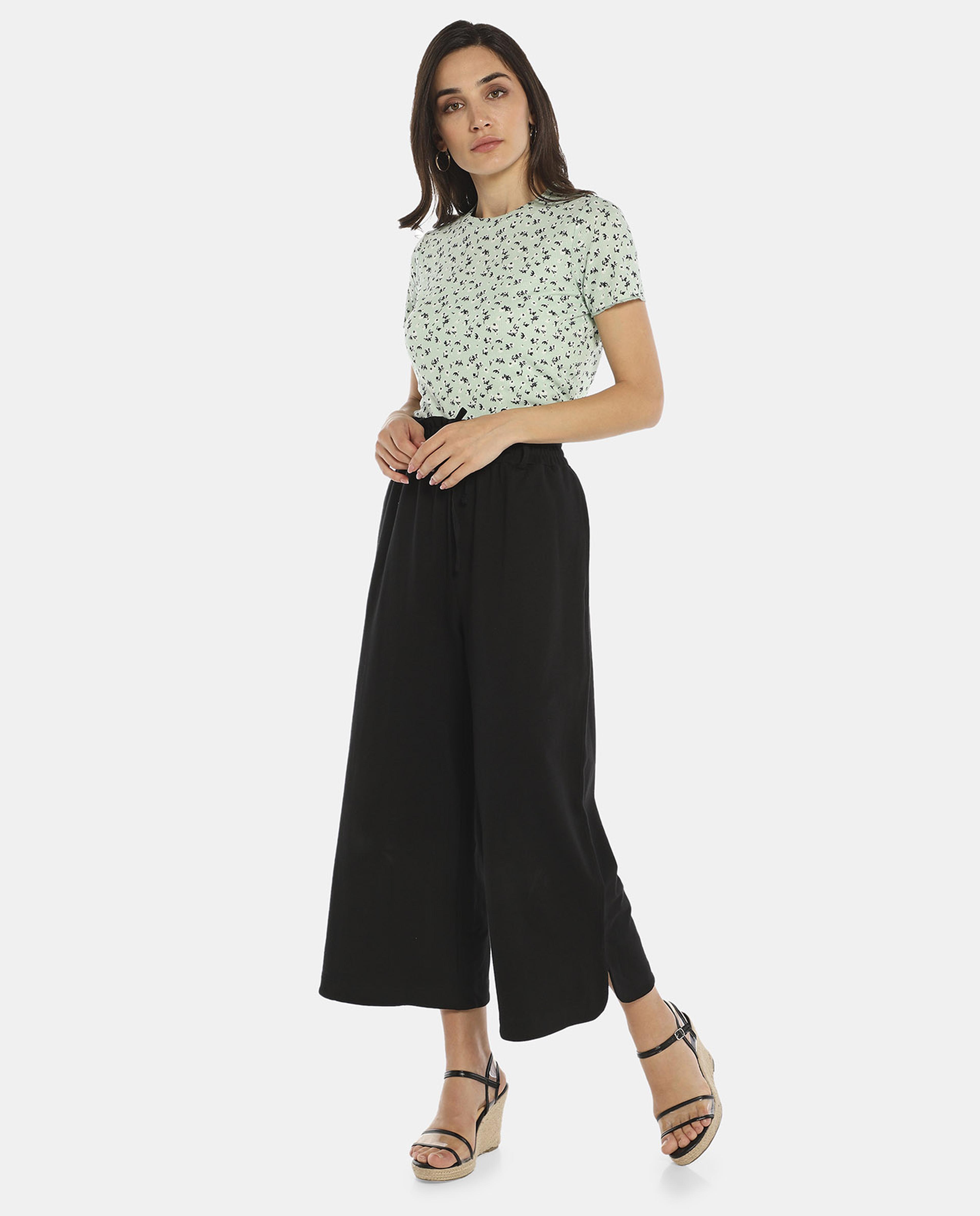 Green Floral Printed Top