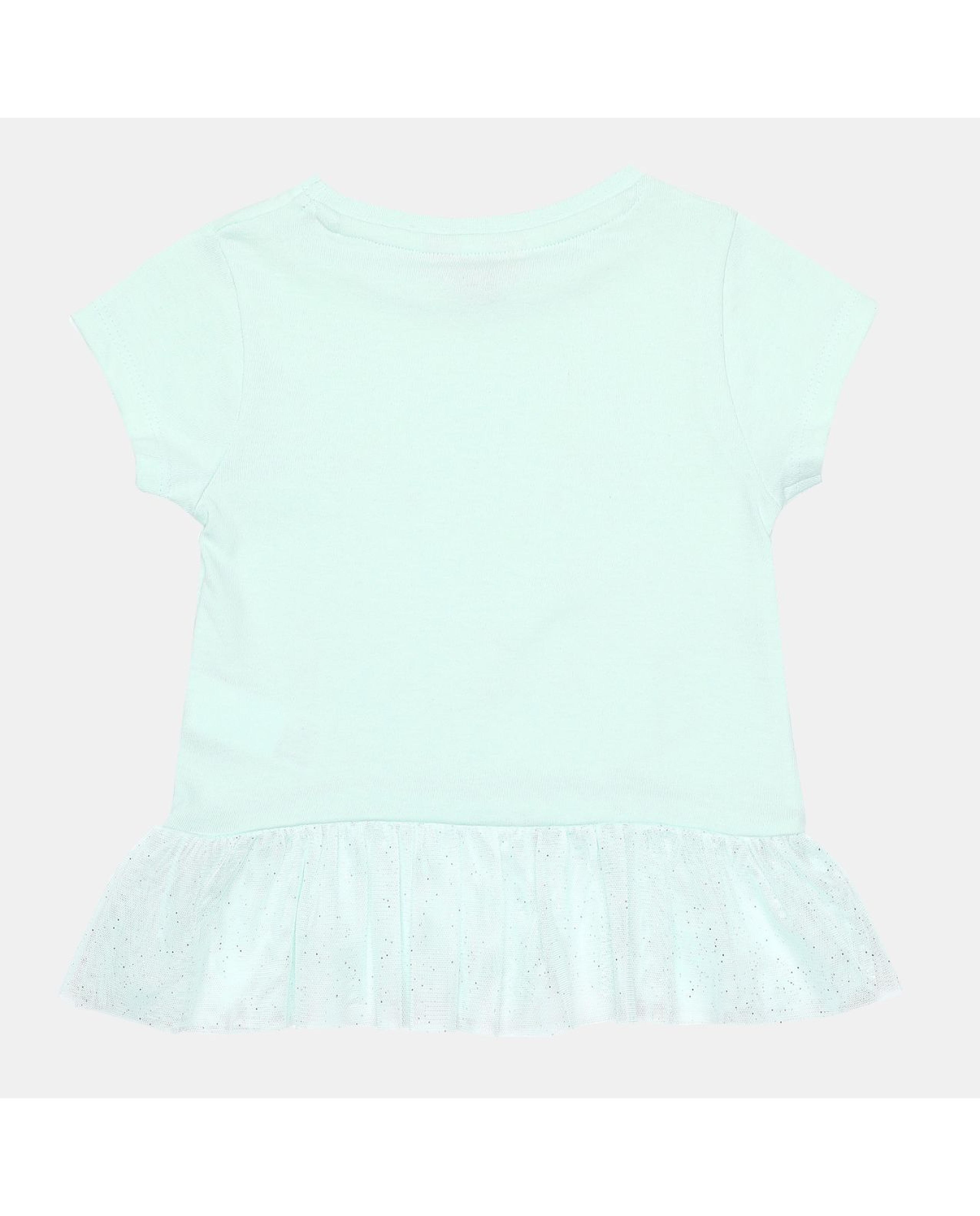 Mint Printed Regular Fit Top