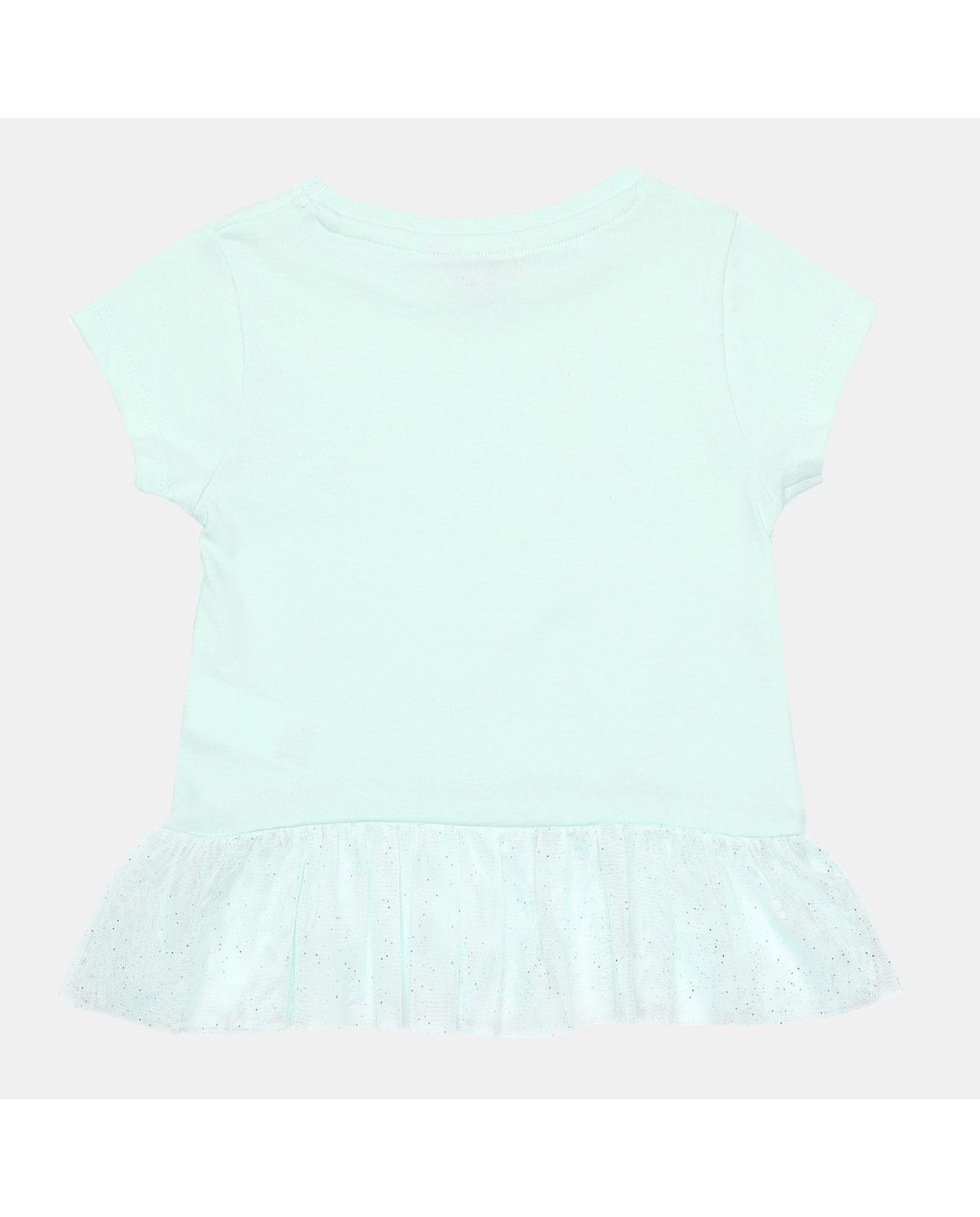 Mint Printed Regular Fit Top