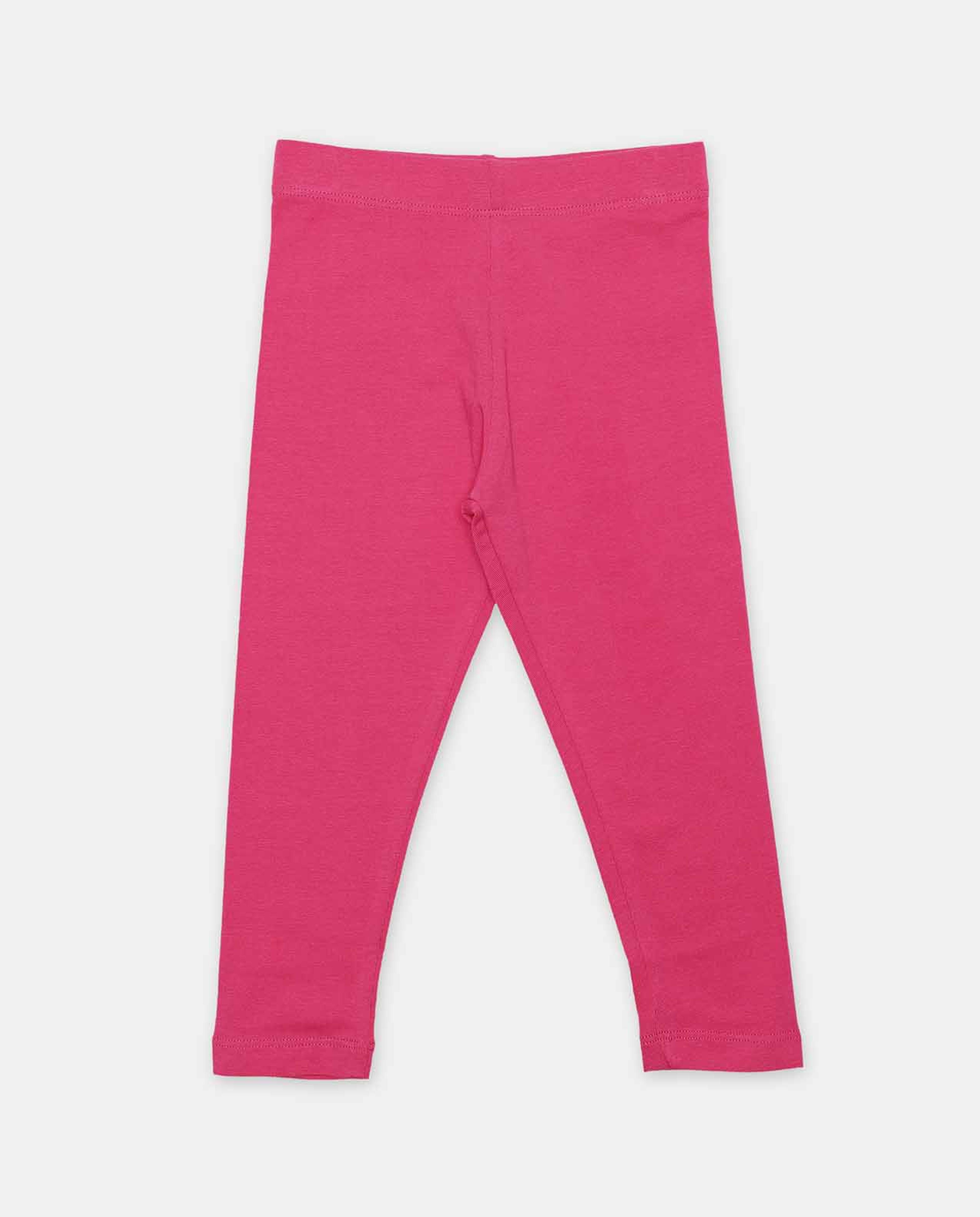 Fuchsia Solid Regular Fit Legging