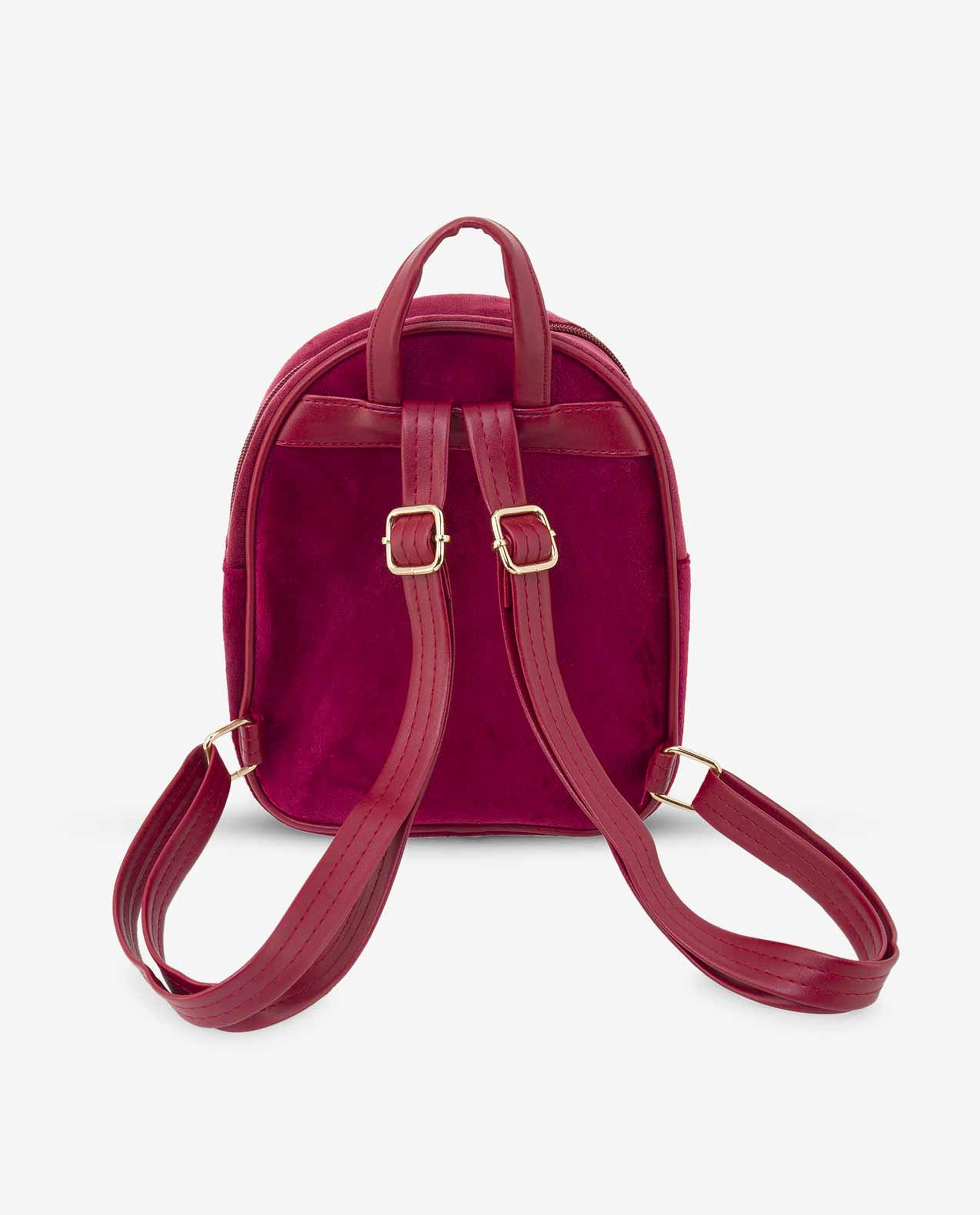 Red Smiley Cat Backpack For Girls