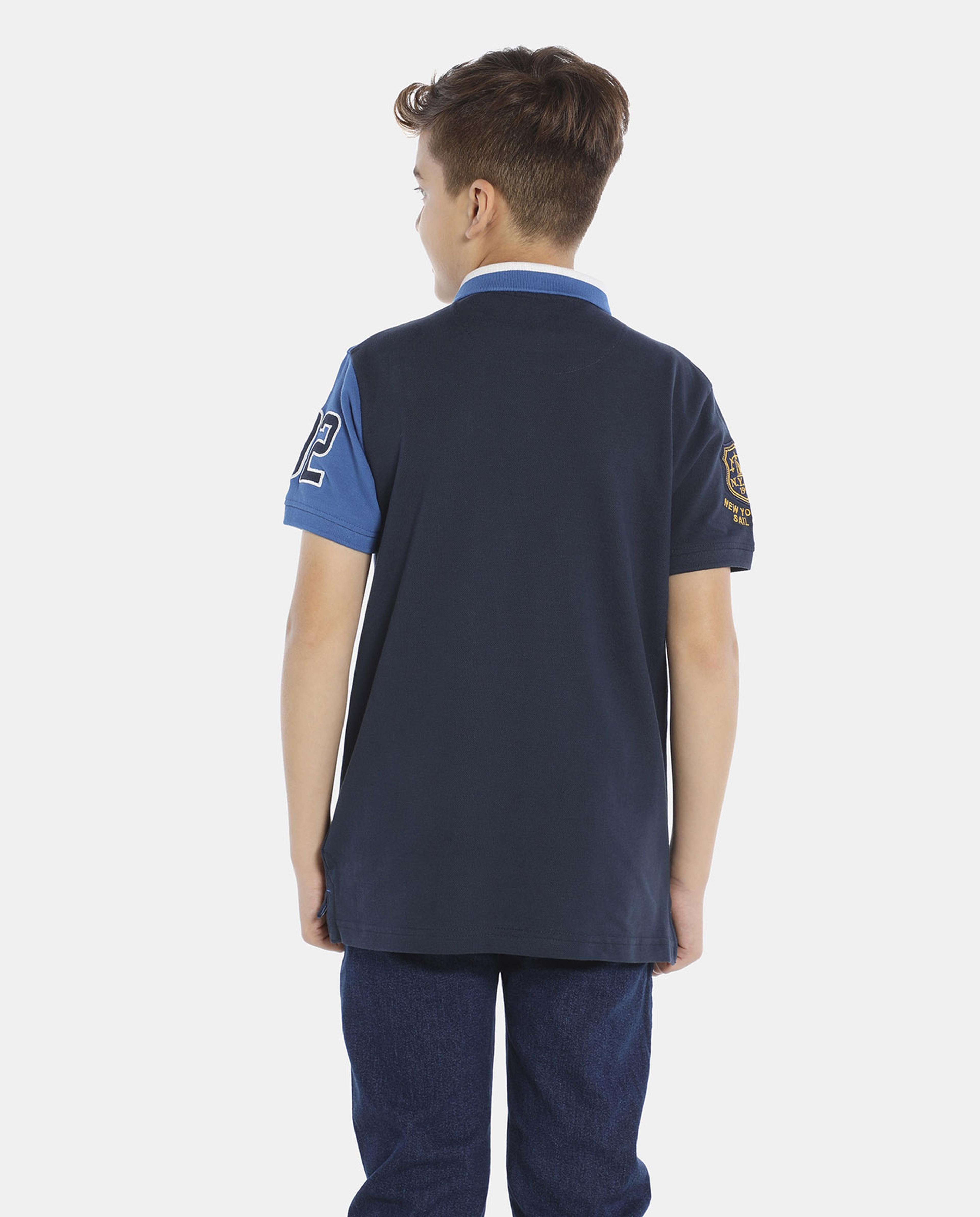 Blue Short Sleeve NYSC Polo