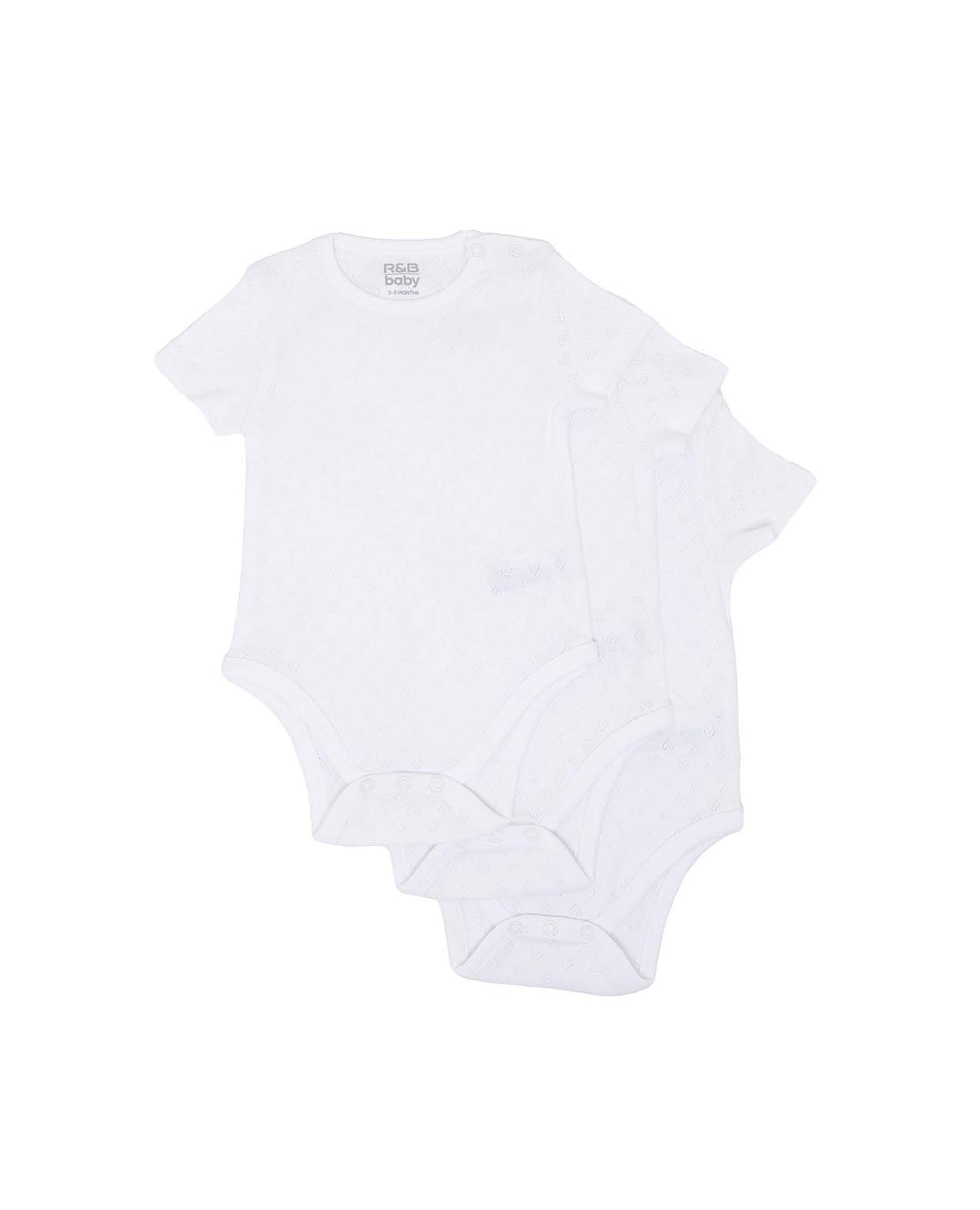 Pack of 3 Knitted Bodysuits