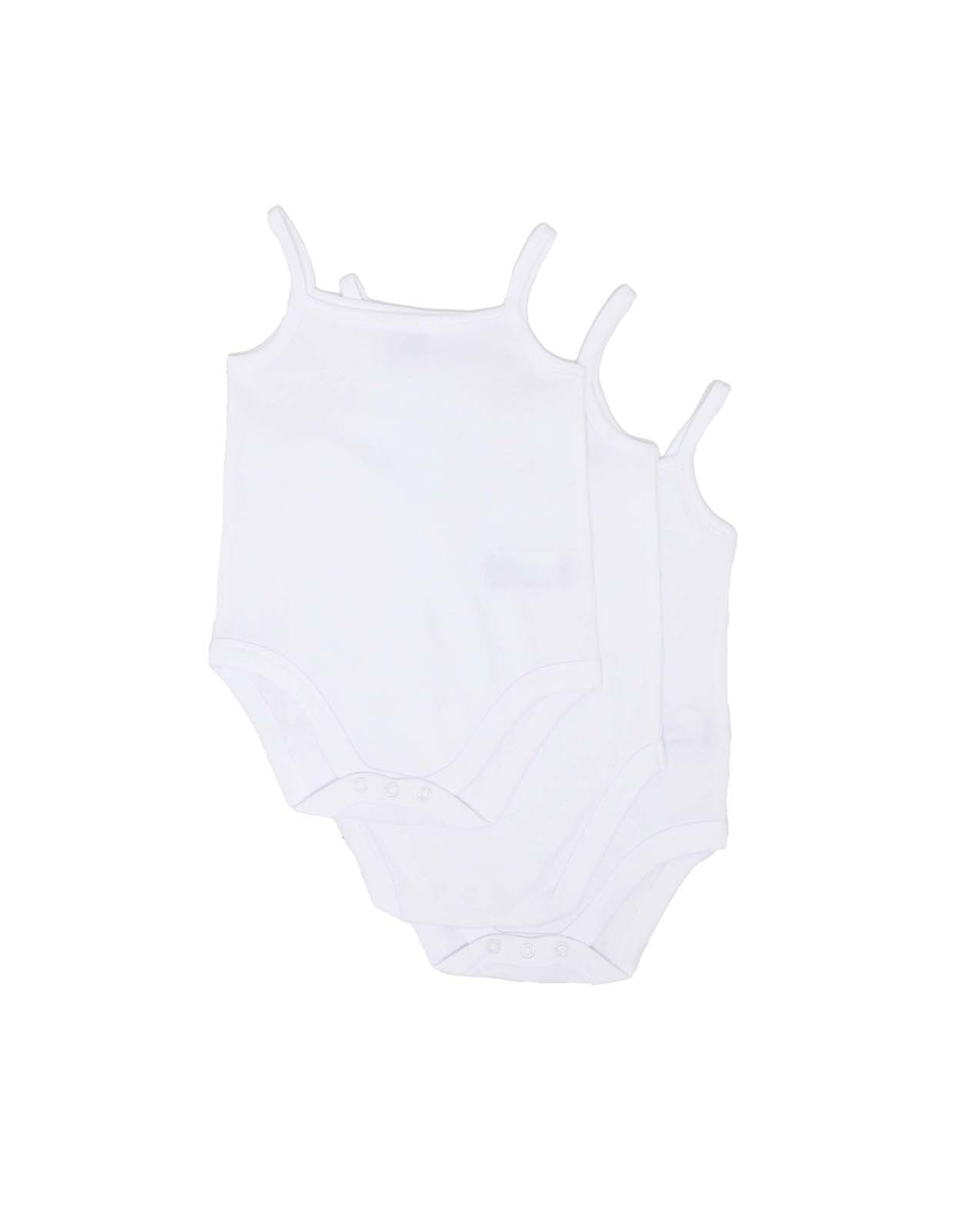 Pack of 3 Solid Bodysuits