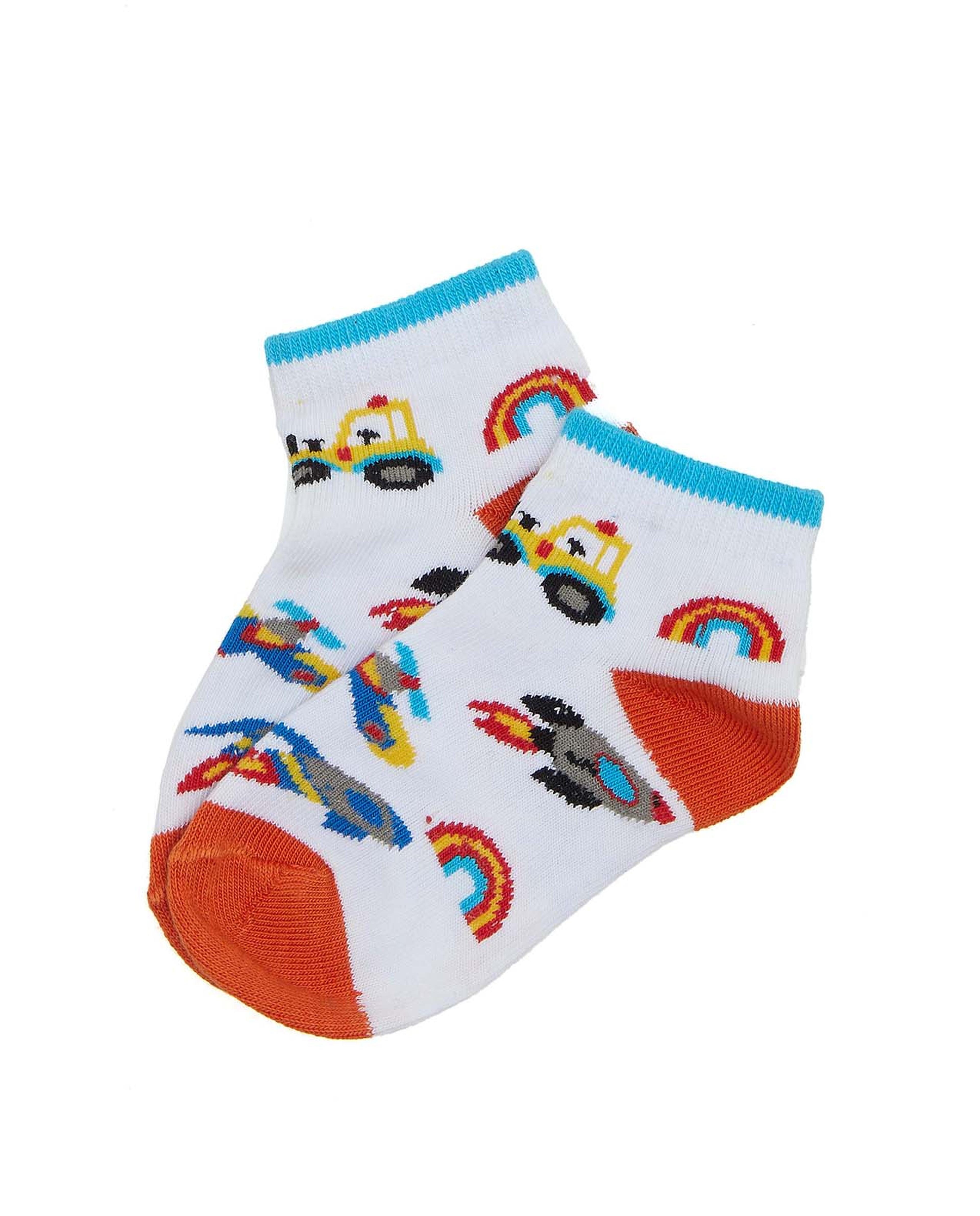 3 Pack Printed Ankle Socks