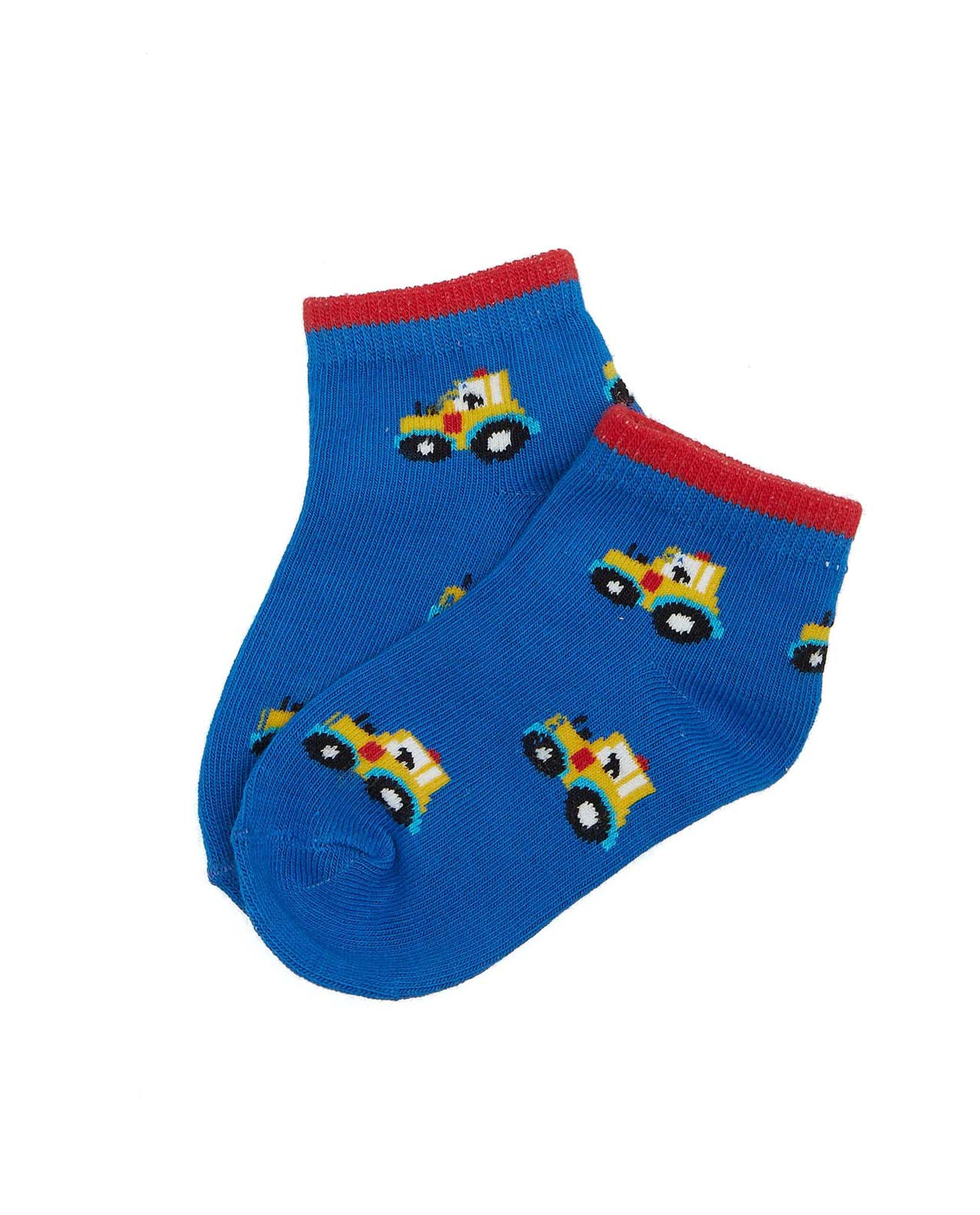 3 Pack Printed Ankle Socks