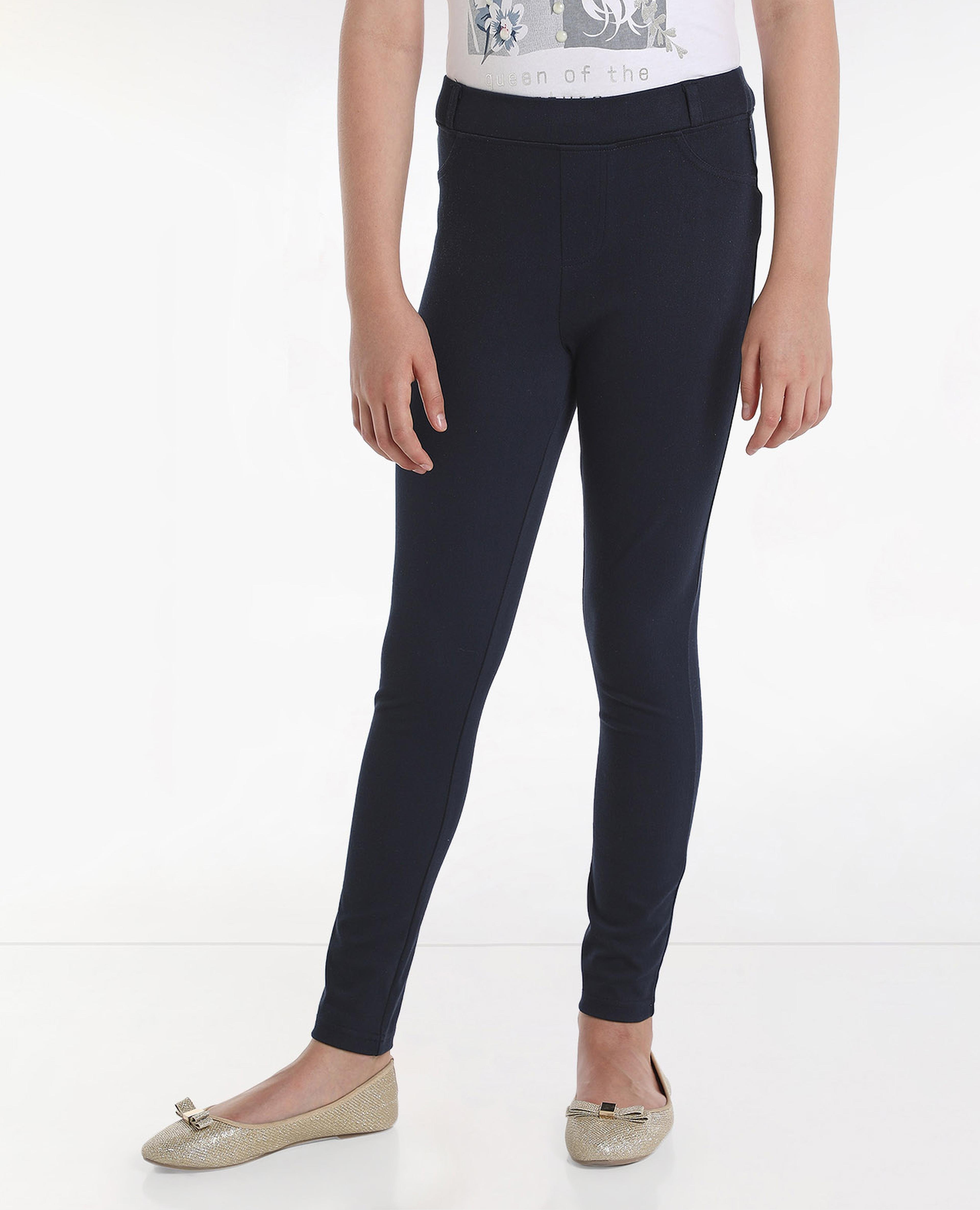 Pull-On Stretch Slim Fit Pants