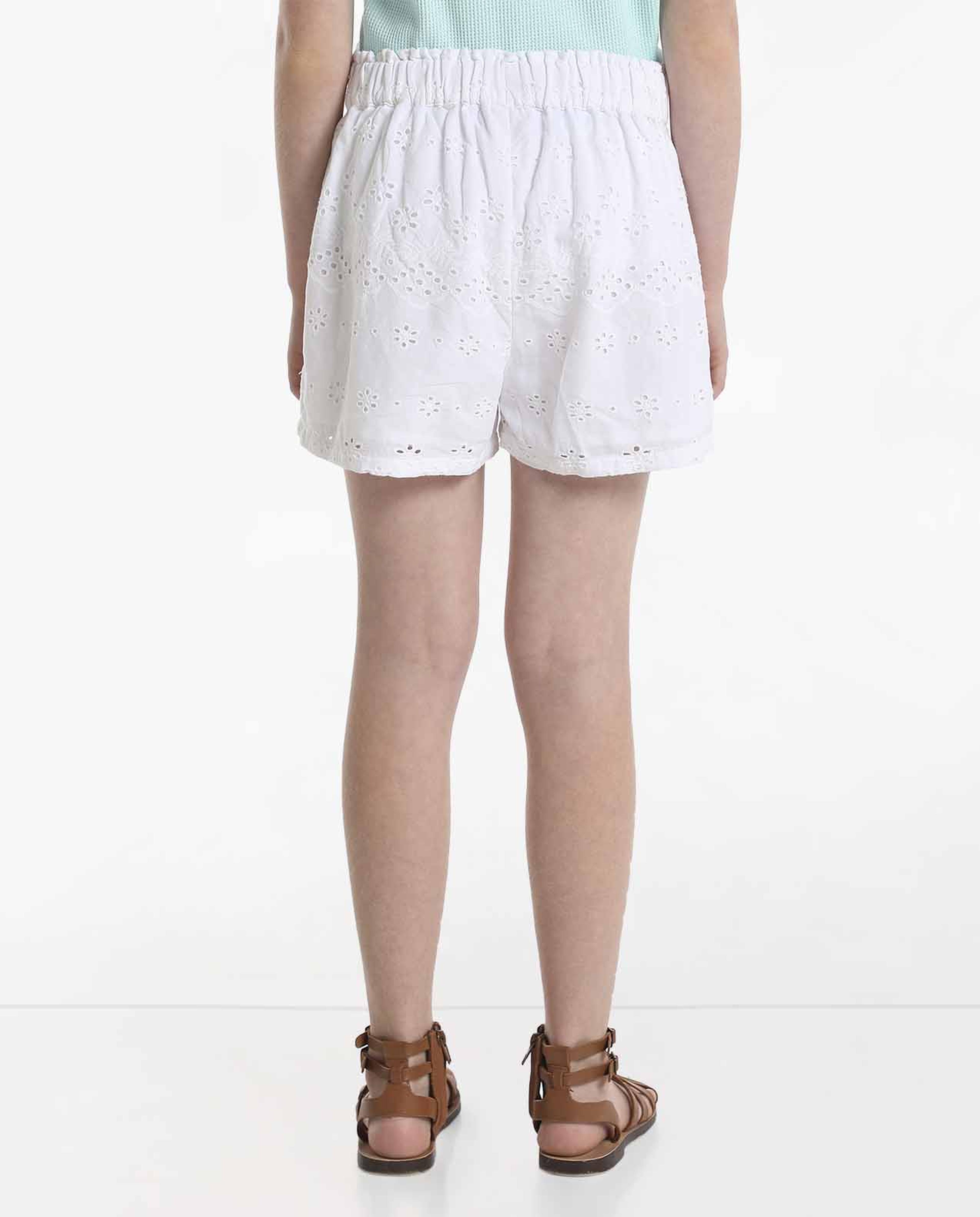 Shifley Woven Shorts with Elasticated Tie-Up Waist