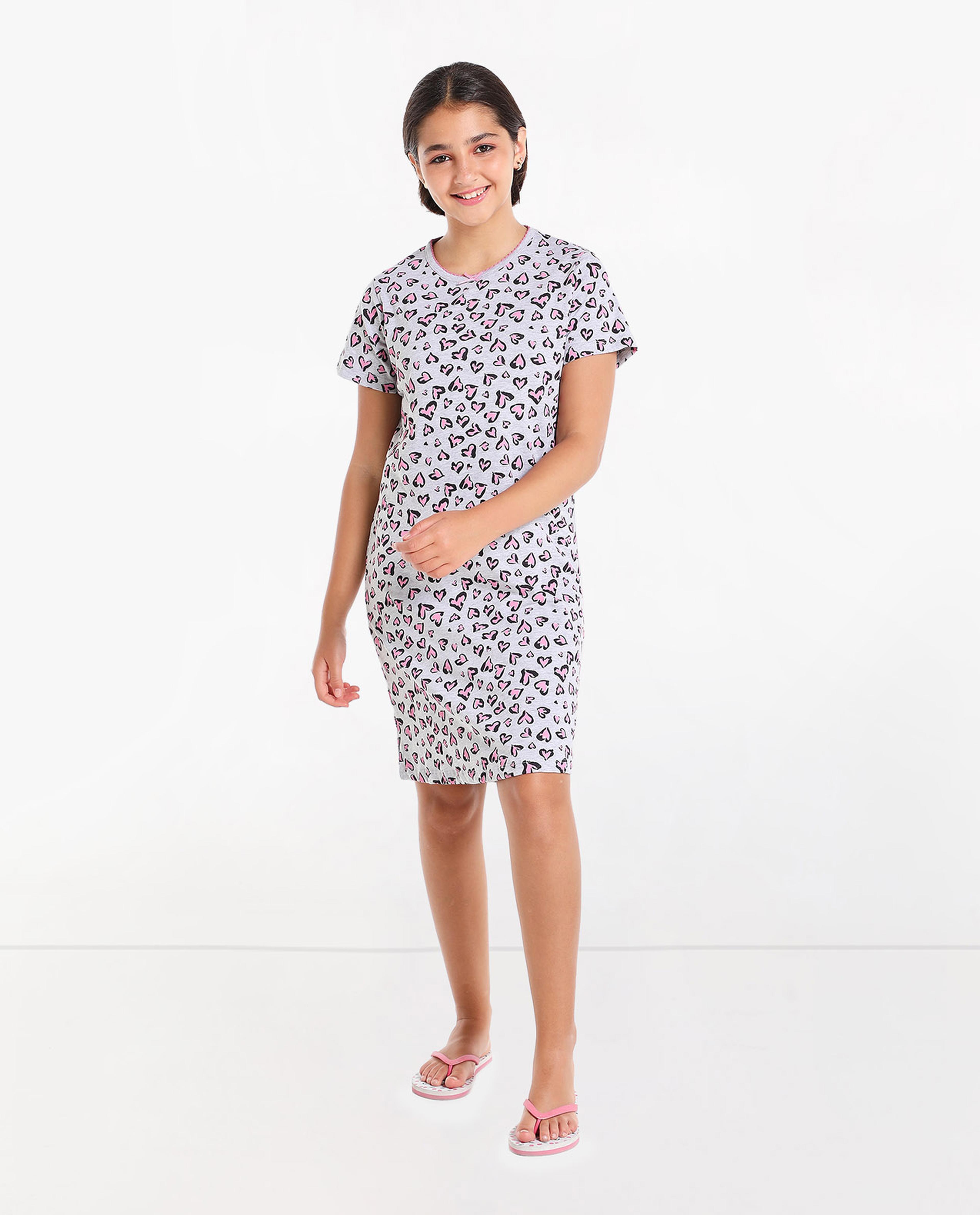 Pack of 2 Printed Night Dress