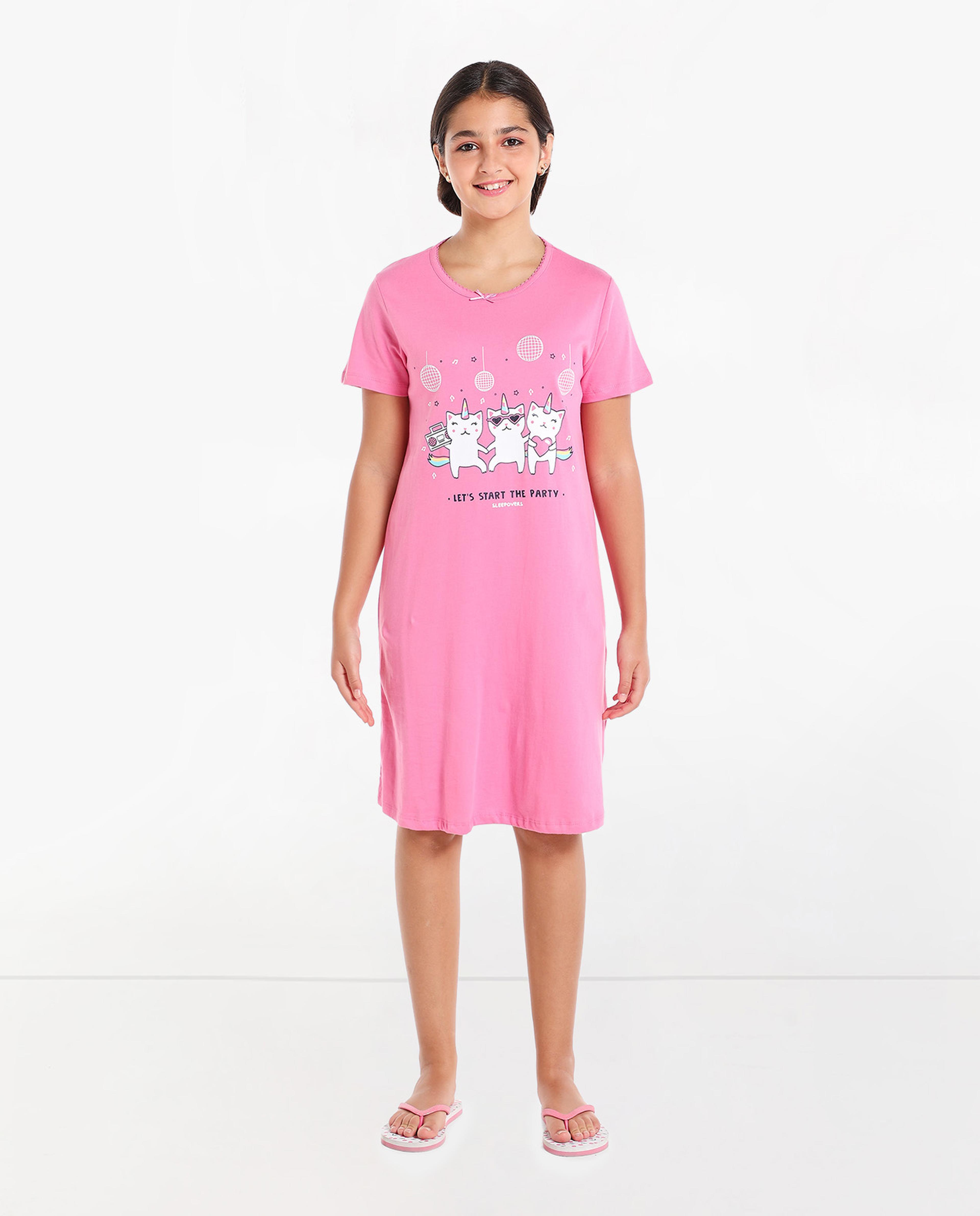 Pack of 2 Printed Night Dress