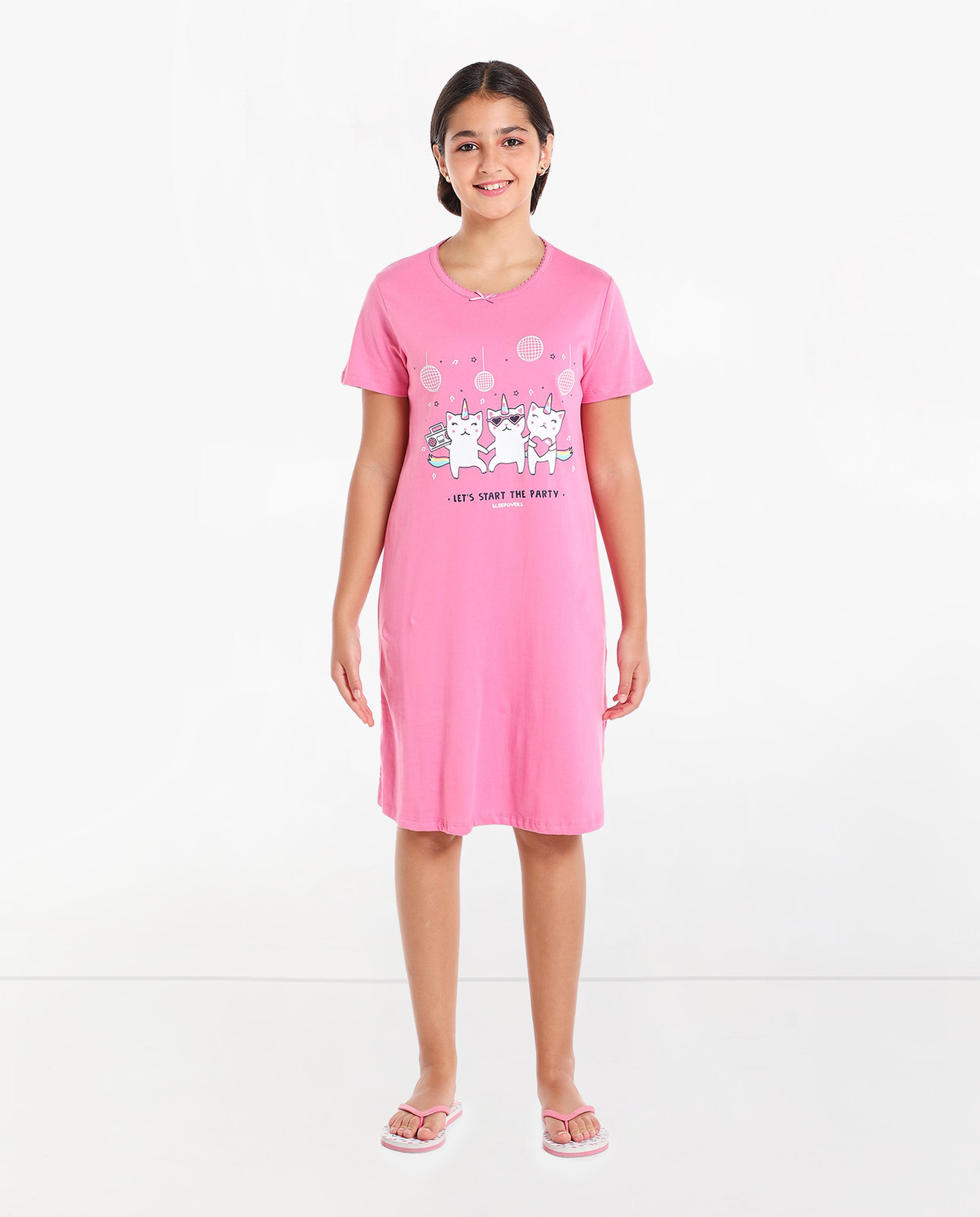 Pack of 2 Printed Night Dress
