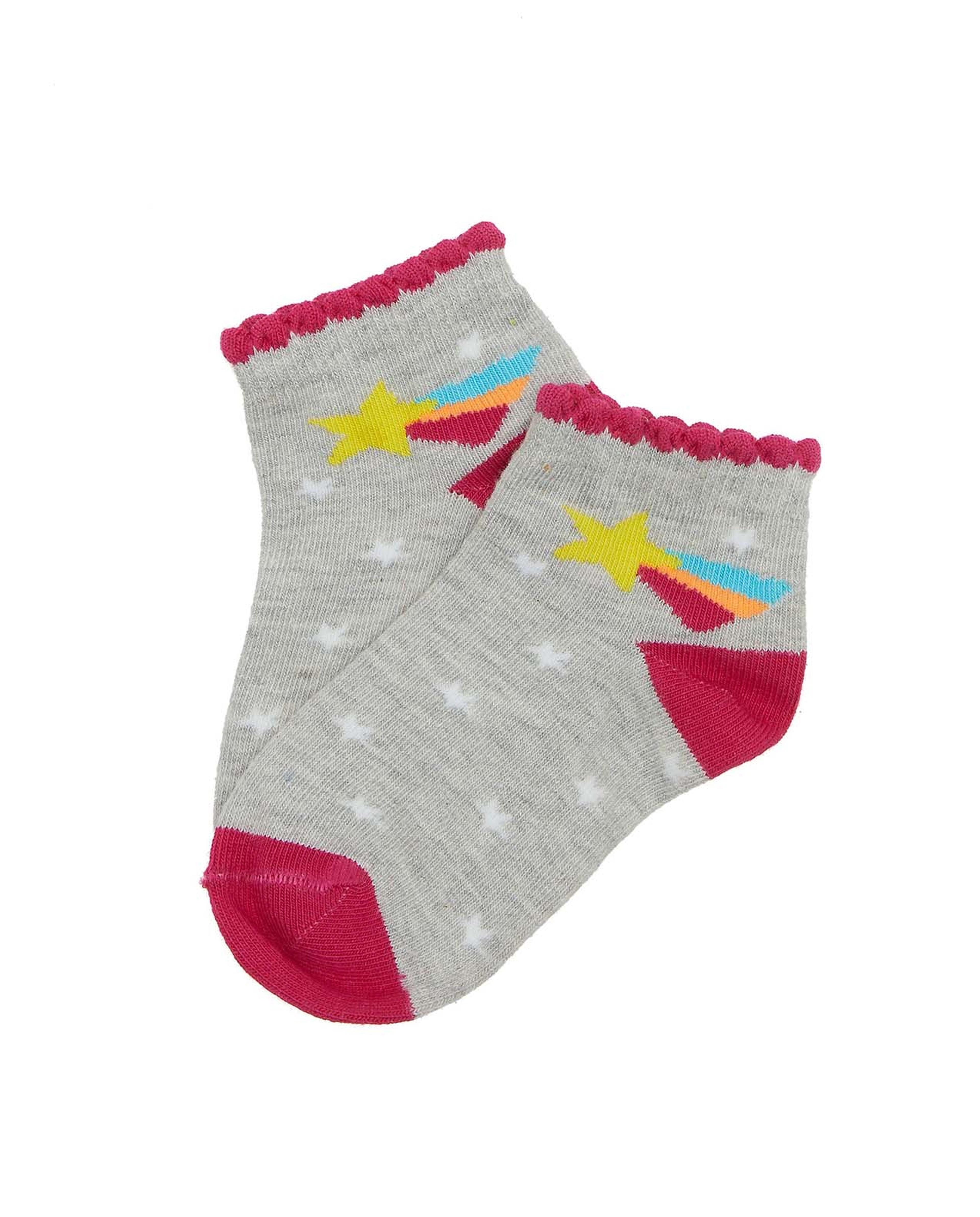 3 Pack Printed Ankle Socks