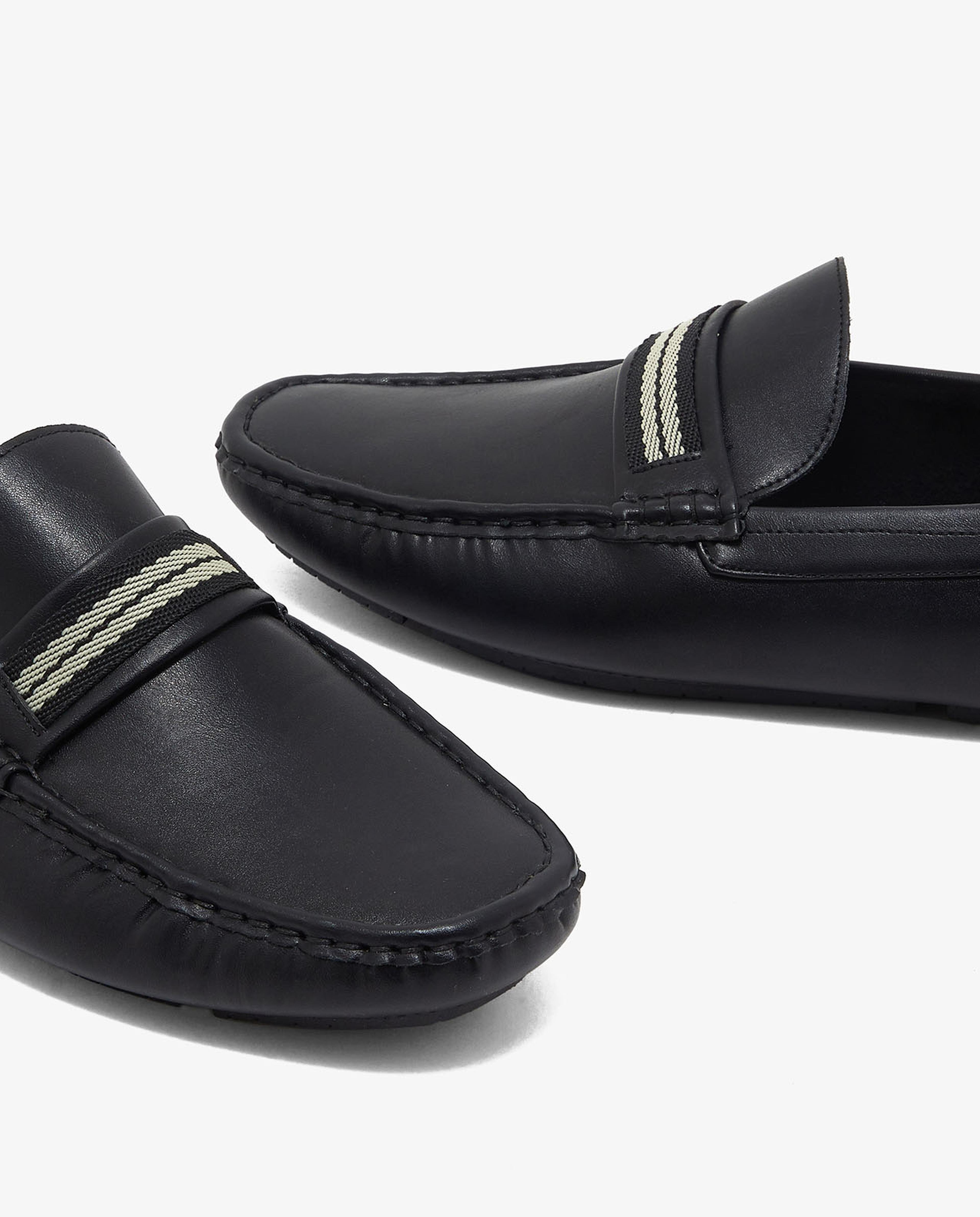 Solid Slip On Loafers