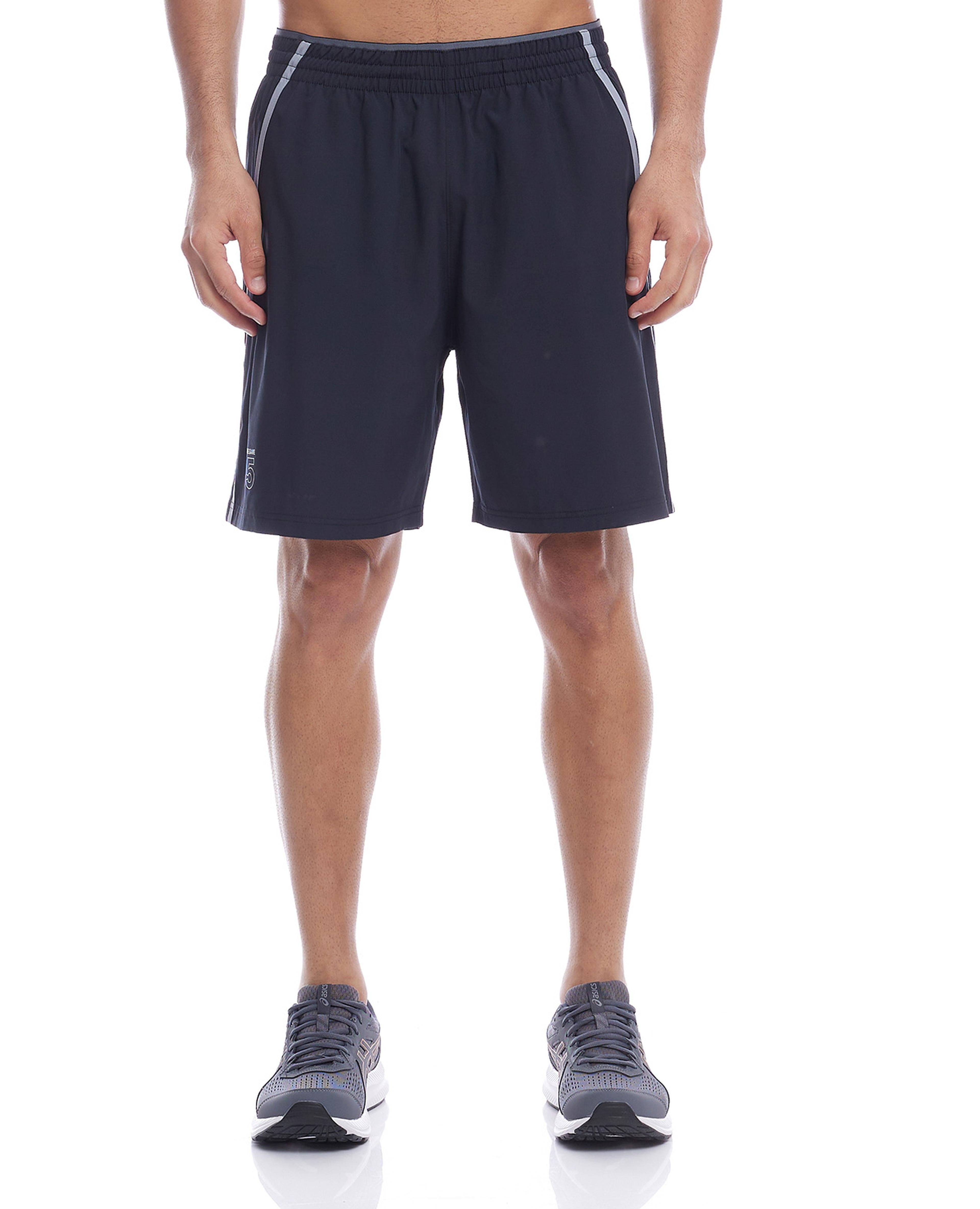 Solid Shorts with Elasticated Waist