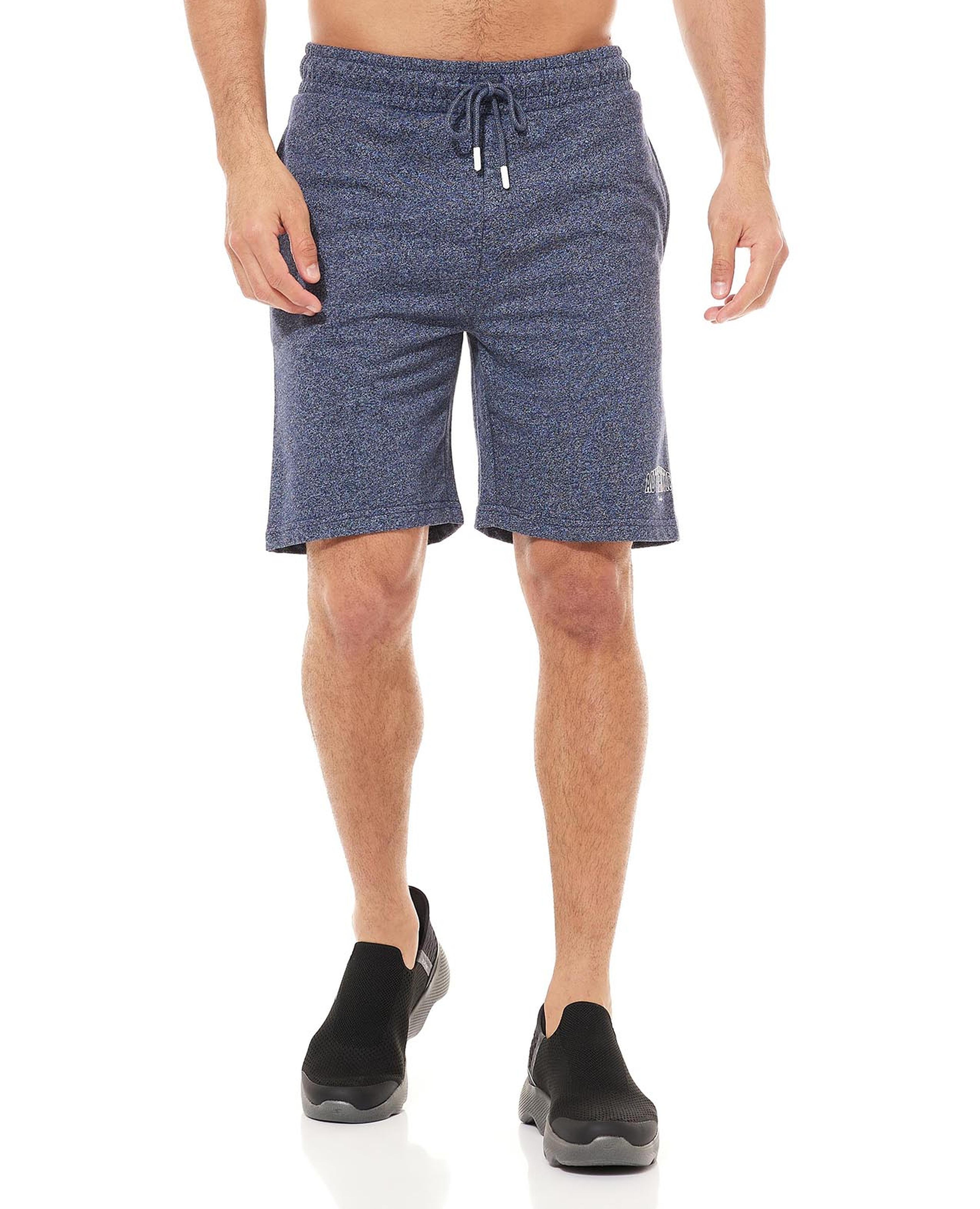 Solid Knitted Shorts with Drawstring Waist