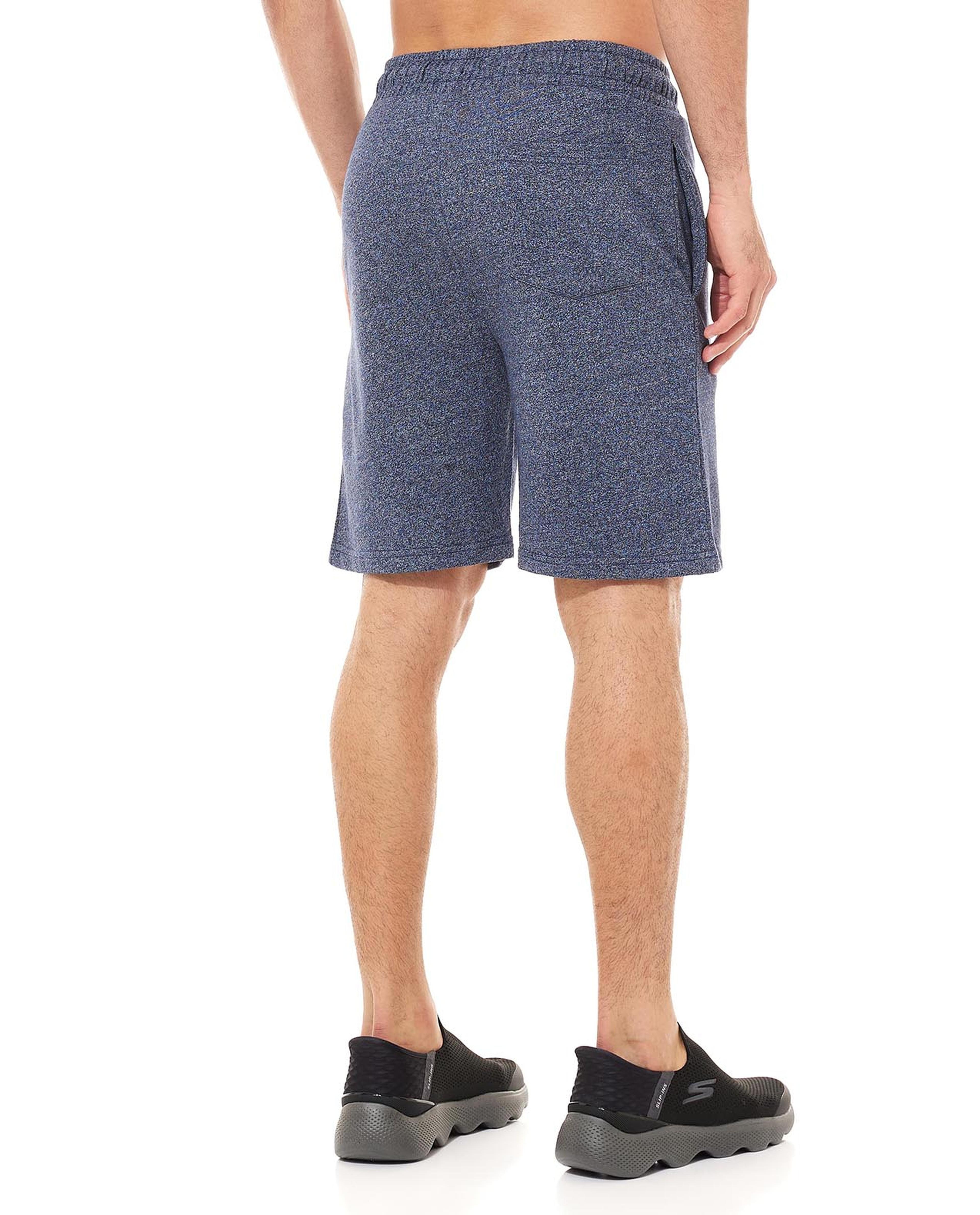 Solid Knitted Shorts with Drawstring Waist