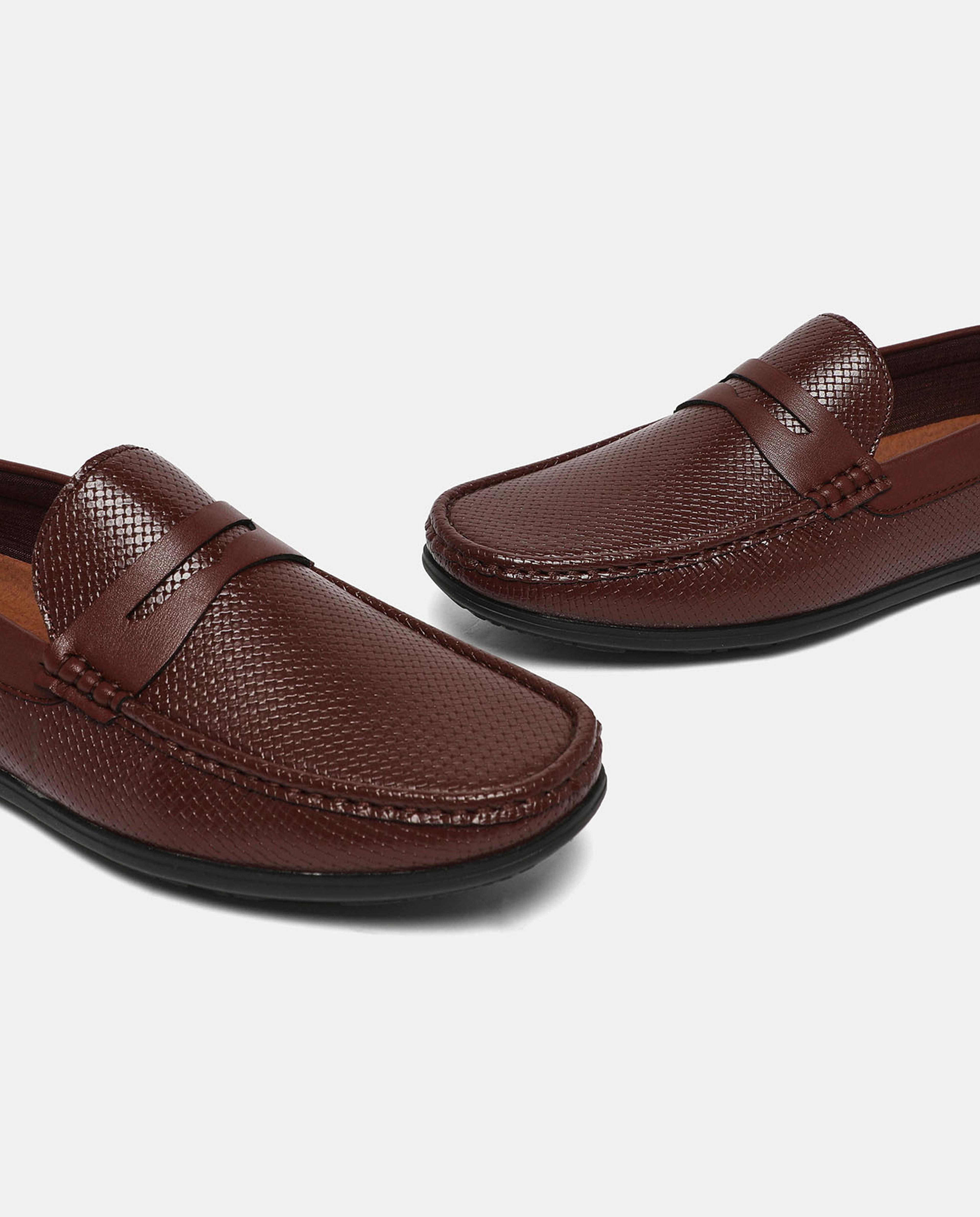 Solid Semi Formal Slip On Loafers