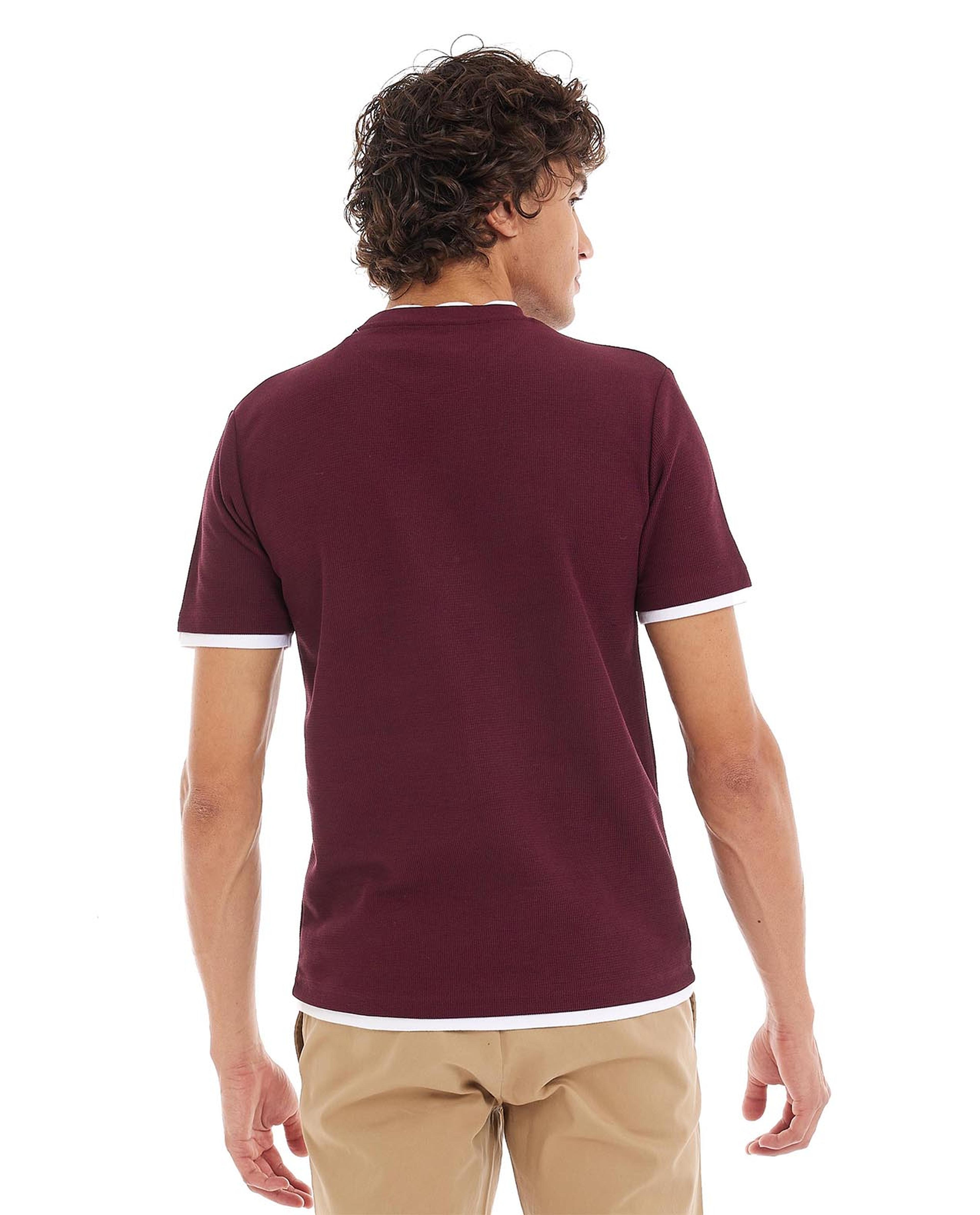 Solid T-Shirt with Crew Neck and Short Sleeves